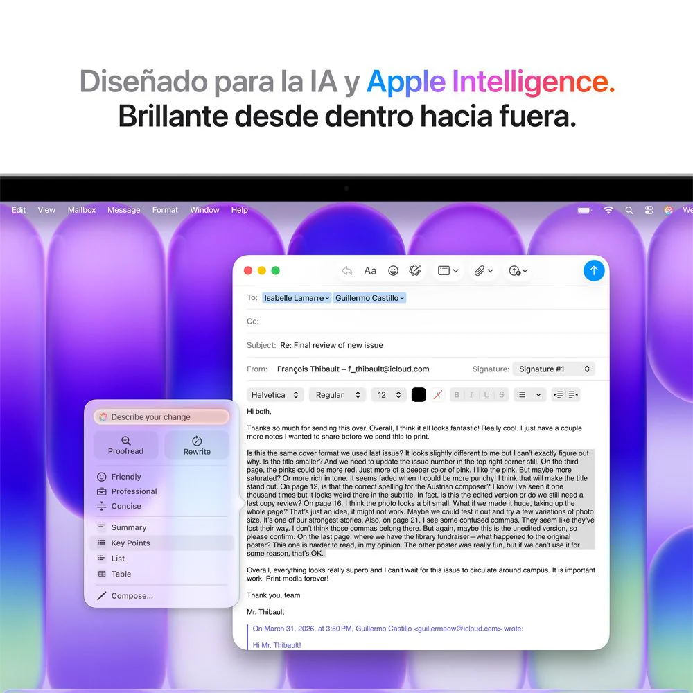 MacBook Neo de 13 pulgadas: Chip A18 Pro de Apple con CPU de 6 núcleos y GPU de 5 núcleos, Magic Keyboard con Touch ID, 512 GB SSD - Plata - Image 7