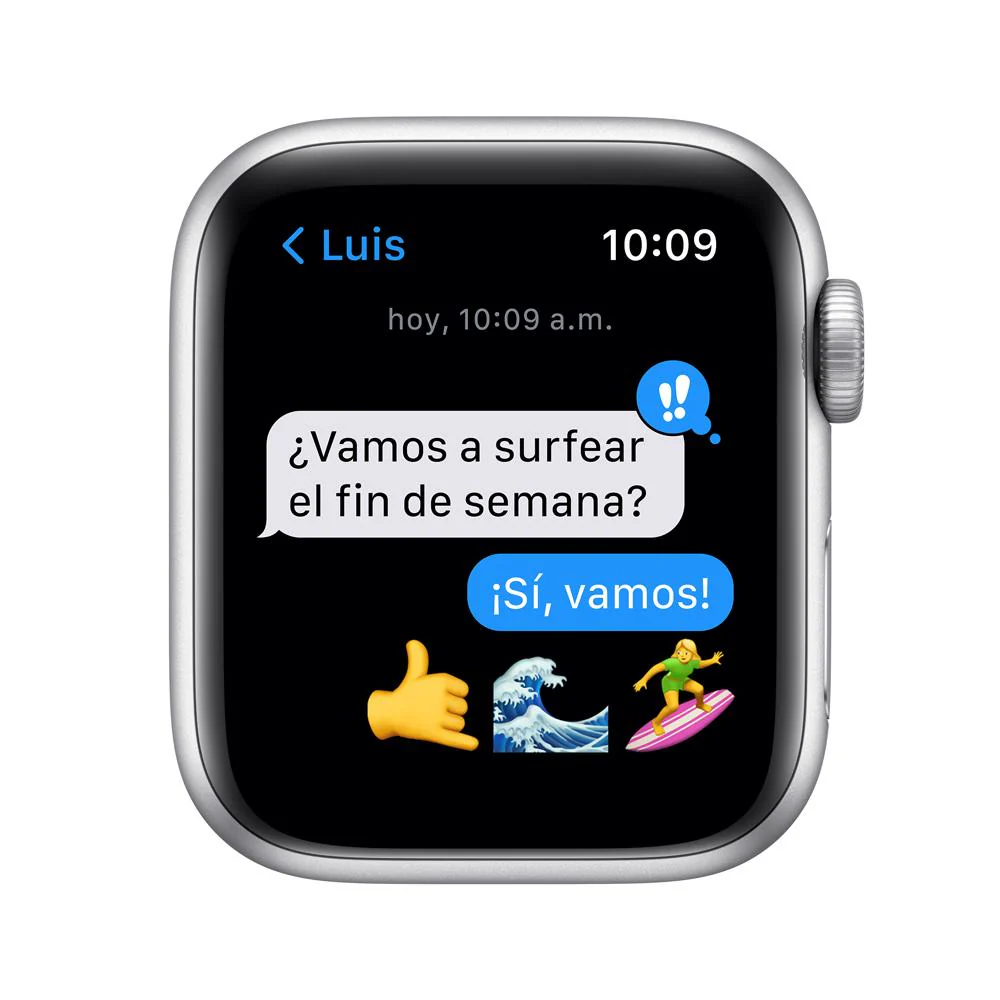 Apple Watch SE (GPS) - Caja de aluminio en plata de 40 mm - Correa deportiva en color abismo - Talla única - Image 6