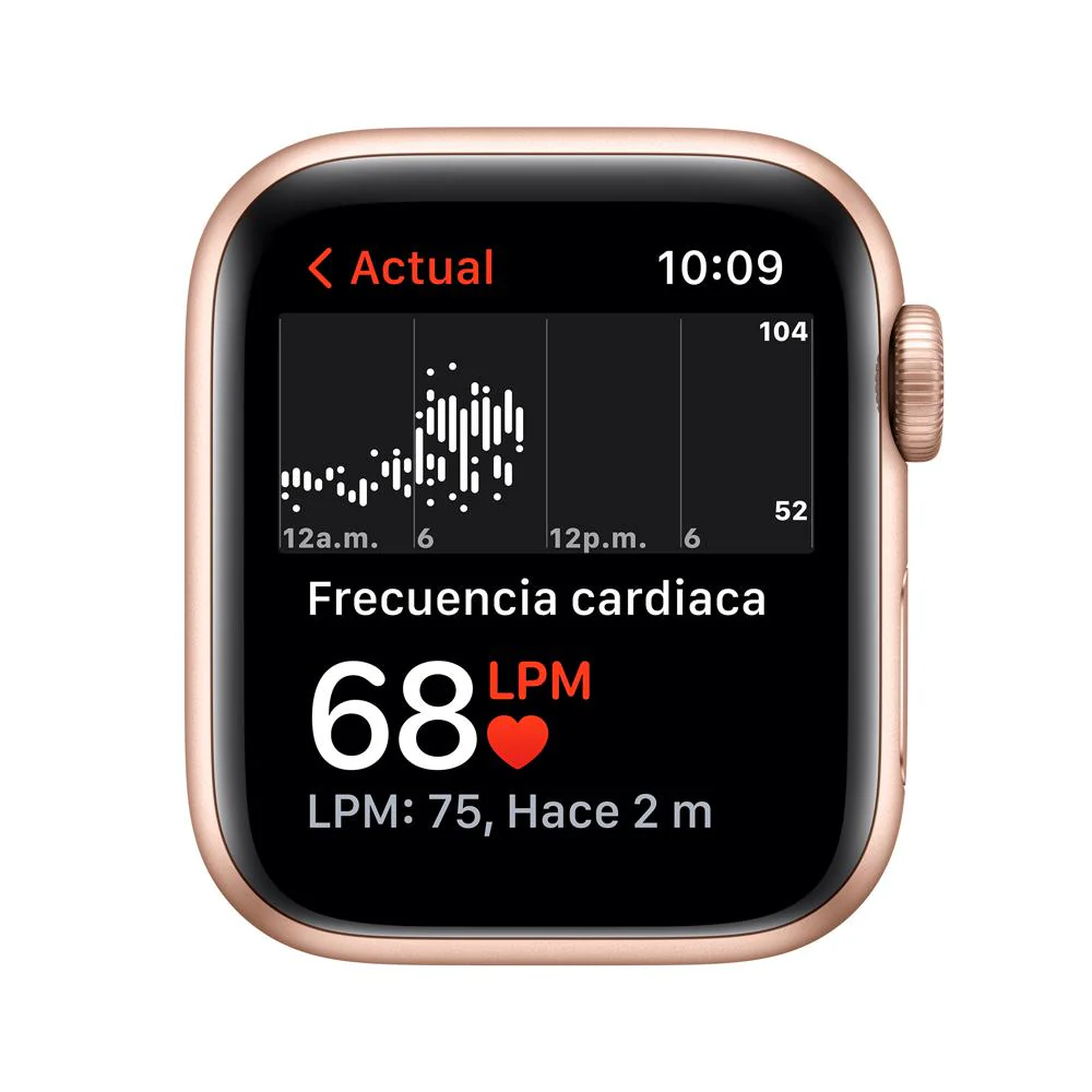 Apple Watch SE (GPS) - Caja de aluminio en oro de 40 mm - Correa deportiva blanco estelar - Talla única - Image 4