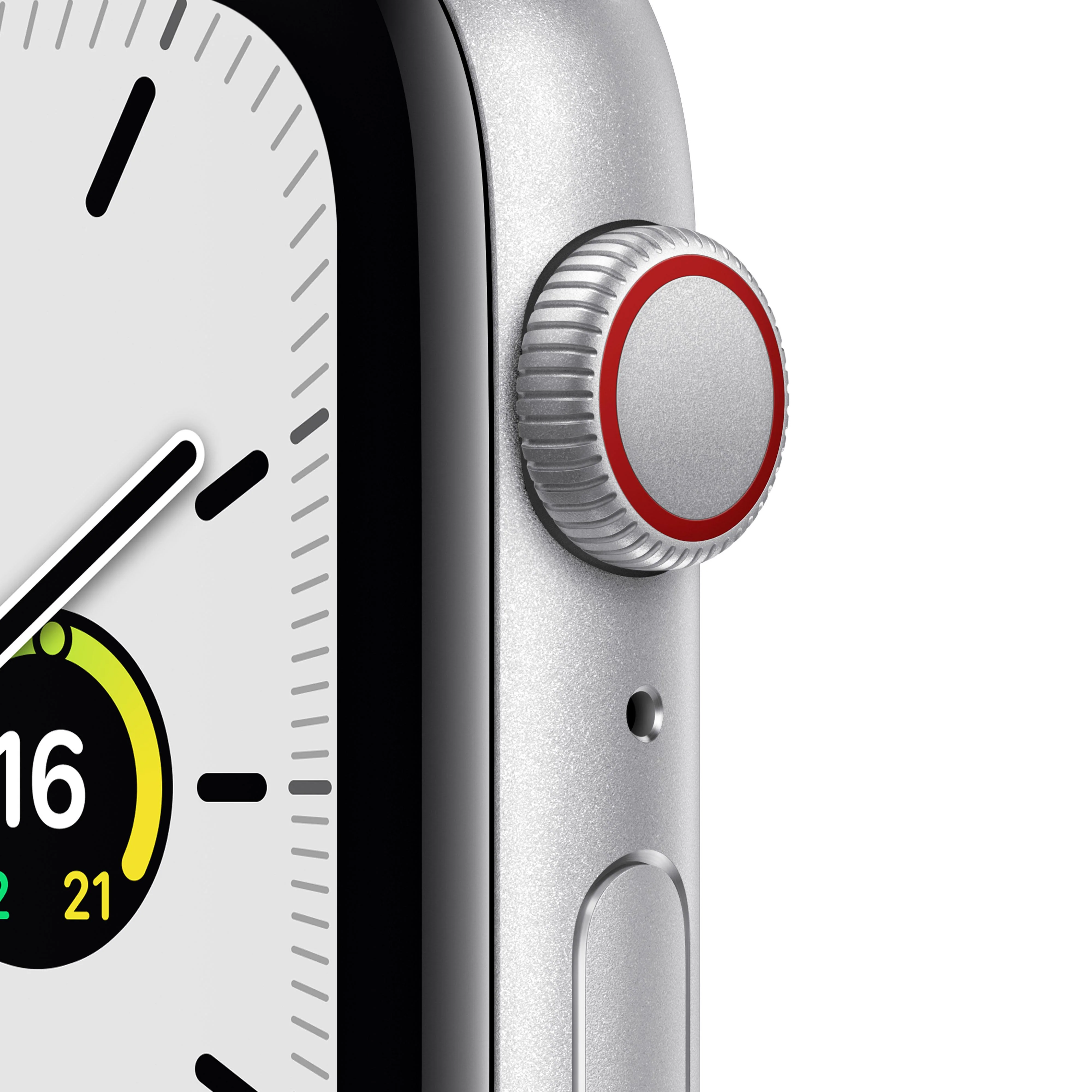 Apple Watch SE (GPS + Cellular) - Caja de aluminio en plata de 44 mm - Correa deportiva en color abismo - Talla única - Image 2