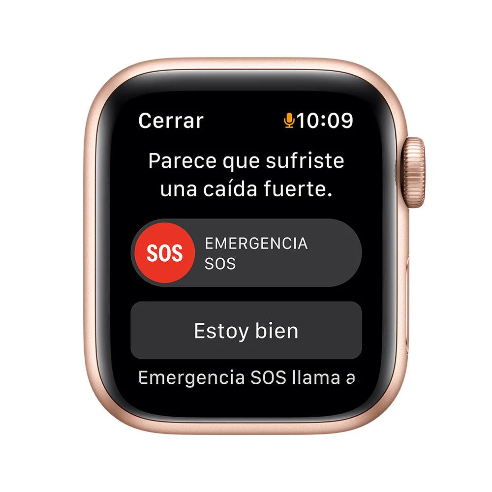 Apple Watch SE (GPS + Cellular) - Caja de aluminio en oro de 44 mm - Correa deportiva blanco estelar - Talla única - Image 5