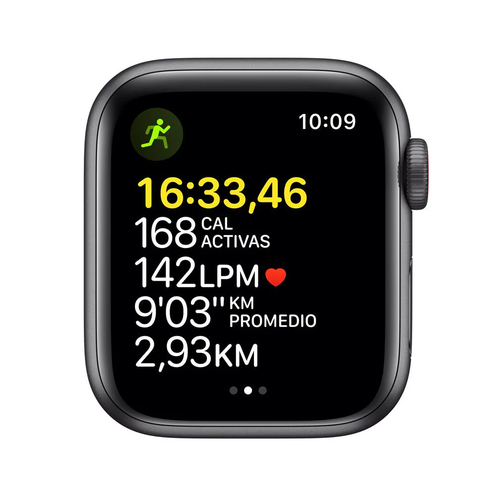 Apple Watch SE (GPS + Cellular) - Caja de aluminio en gris espacial de 44 mm - Correa deportiva en color medianoche - Talla única - Image 3