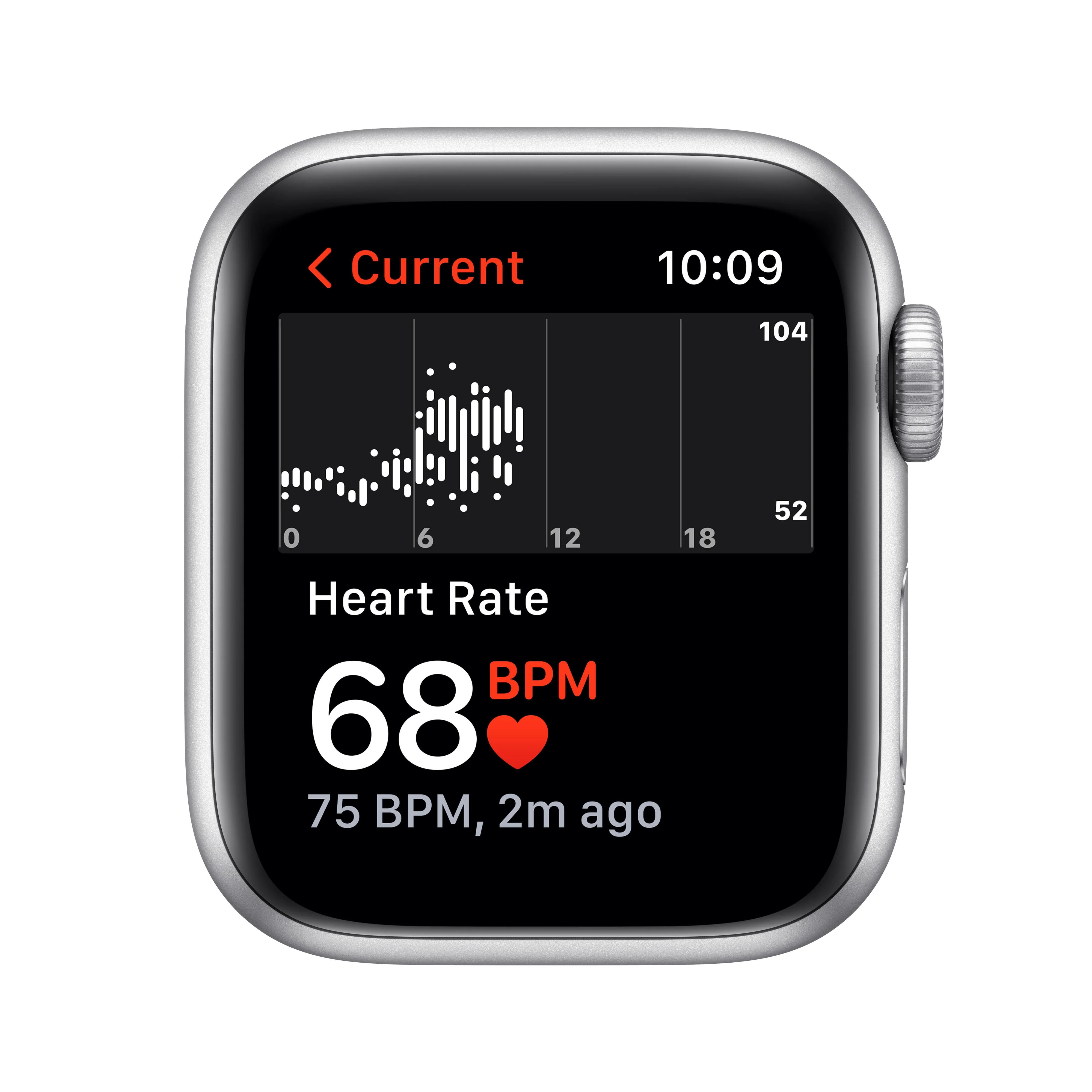 Apple Watch Nike SE (GPS) - Caja de aluminio en plata de 40 mm - Correa Nike Sport platino puro/negra - Talla única - Image 4