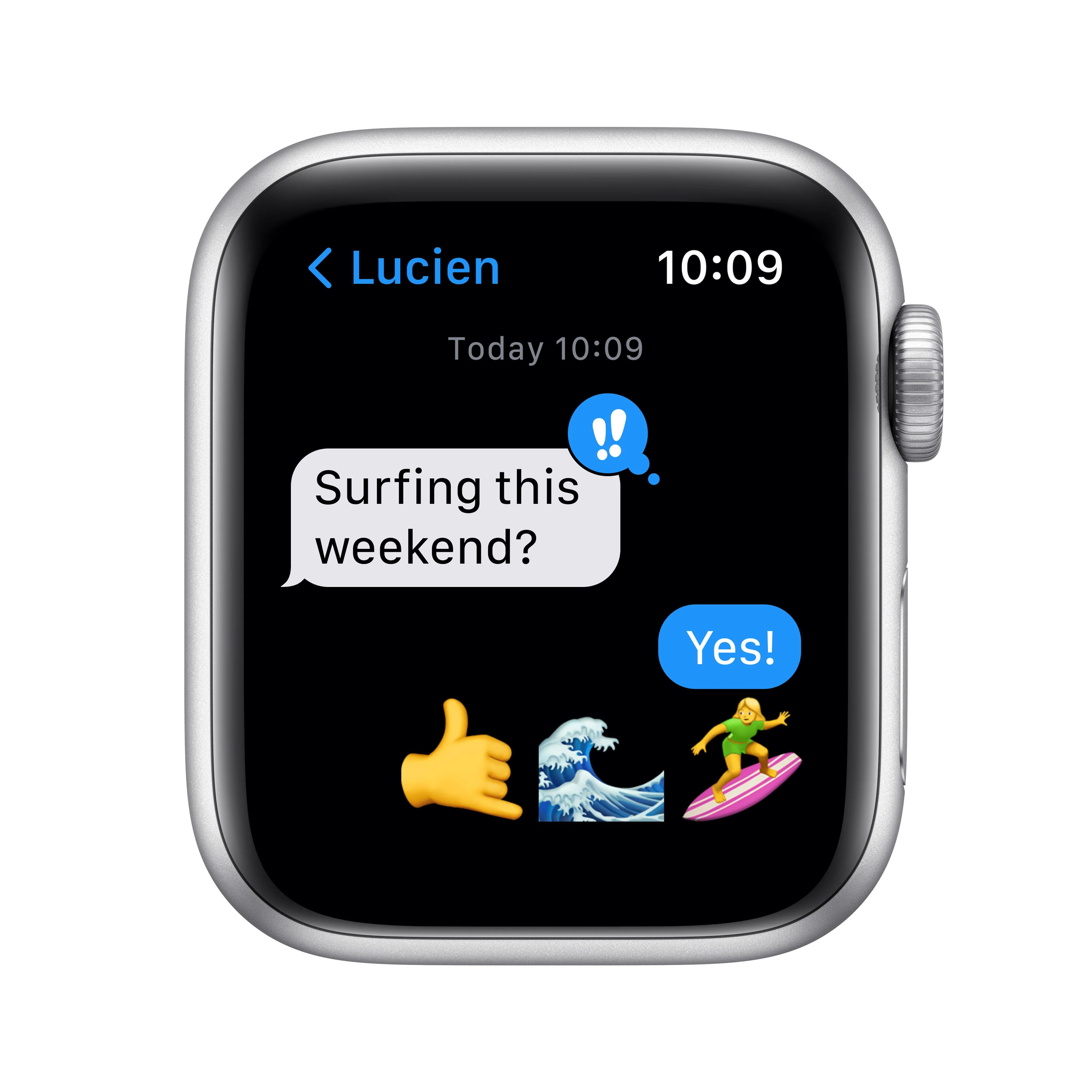 Apple Watch Nike SE (GPS) - Caja de aluminio en plata de 40 mm - Correa Nike Sport platino puro/negra - Talla única - Image 6