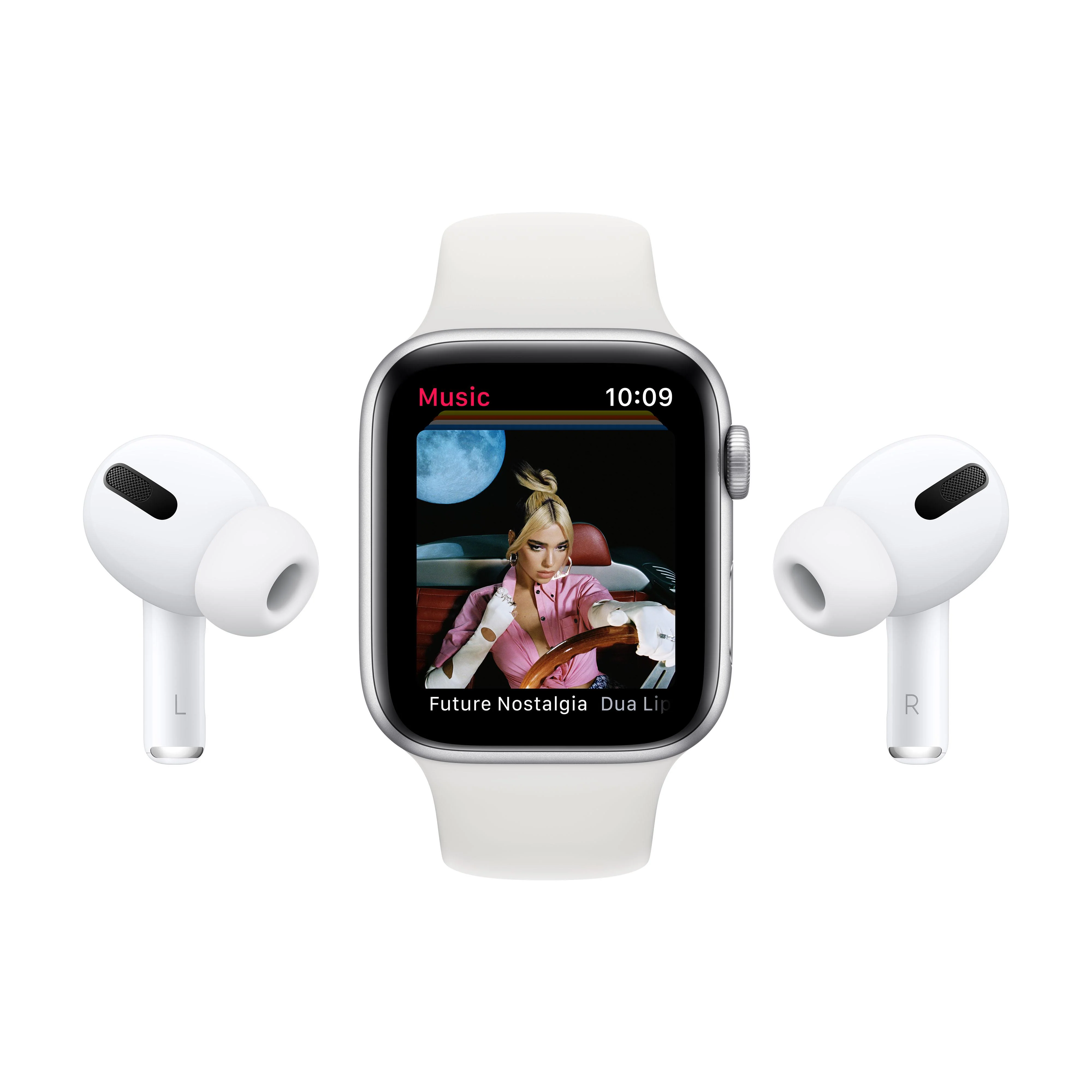 Apple Watch Nike SE (GPS) - Caja de aluminio en plata de 40 mm - Correa Nike Sport platino puro/negra - Talla única - Image 9