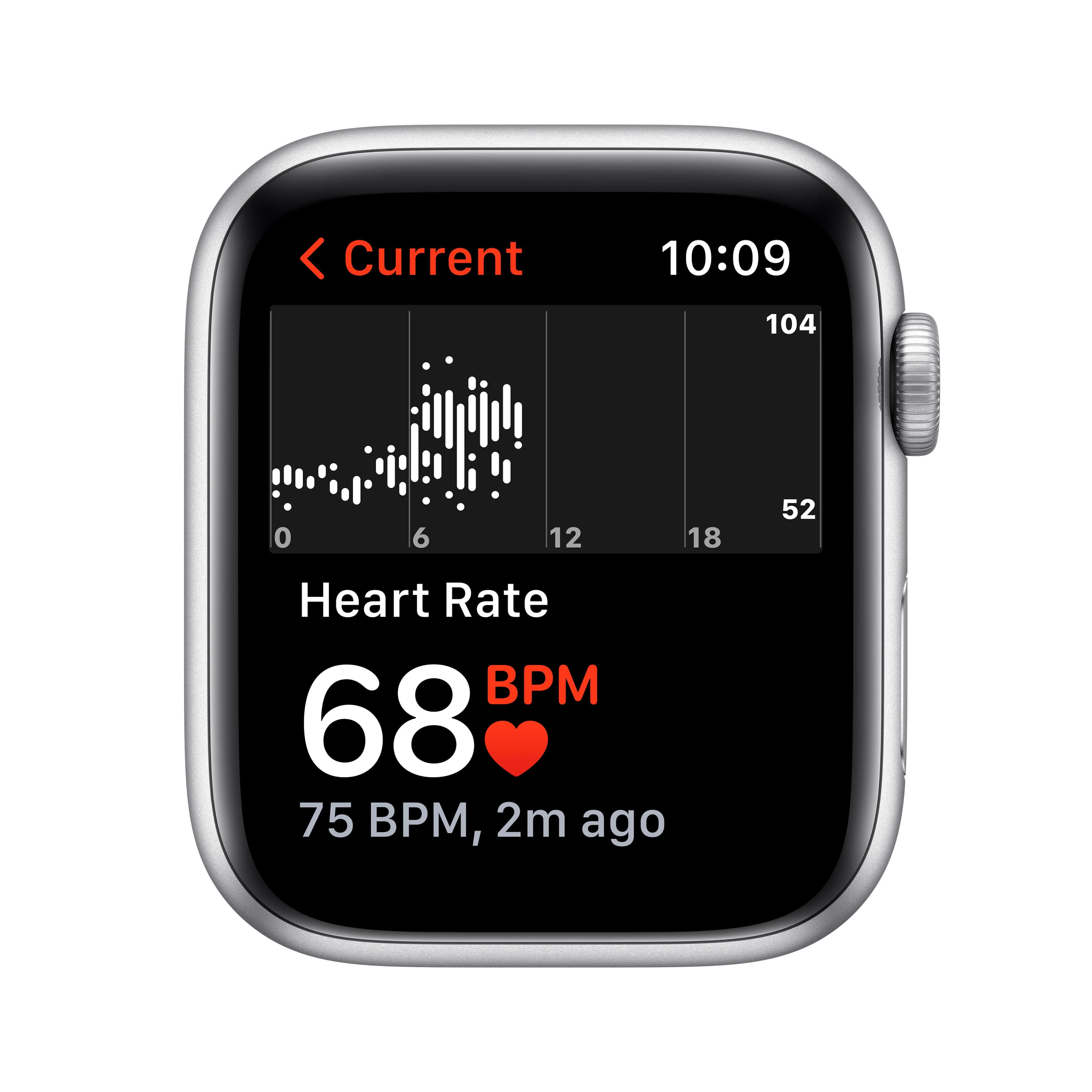 Apple Watch Nike SE (GPS) - Caja de aluminio en plata de 44 mm - Correa Nike Sport platino puro/negra - Talla única - Image 4