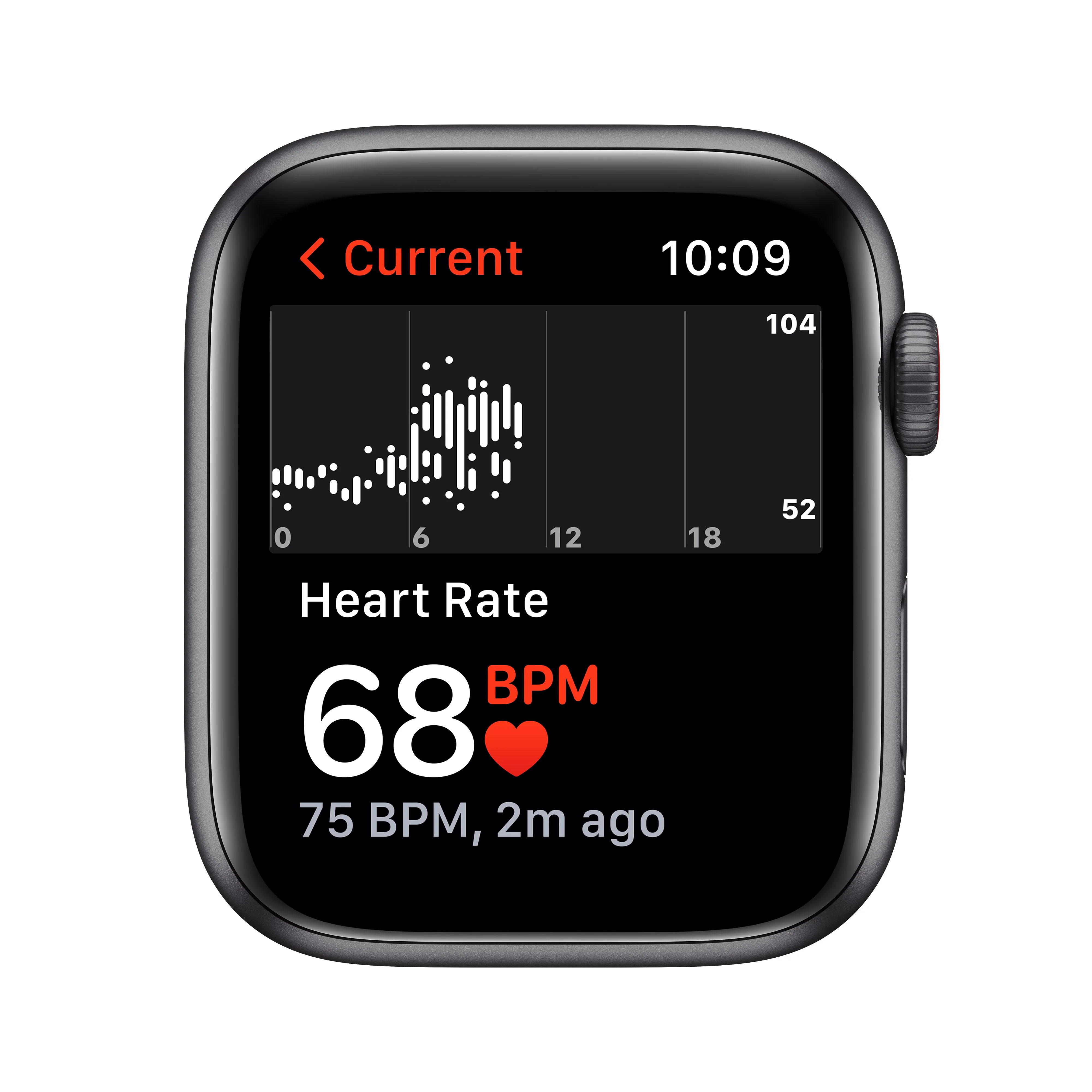 Apple Watch Nike SE (GPS+Cellular) - Caja de aluminio en gris espacial 44 mm - Correa Nike Sport antracita/negra - Talla única - Image 4