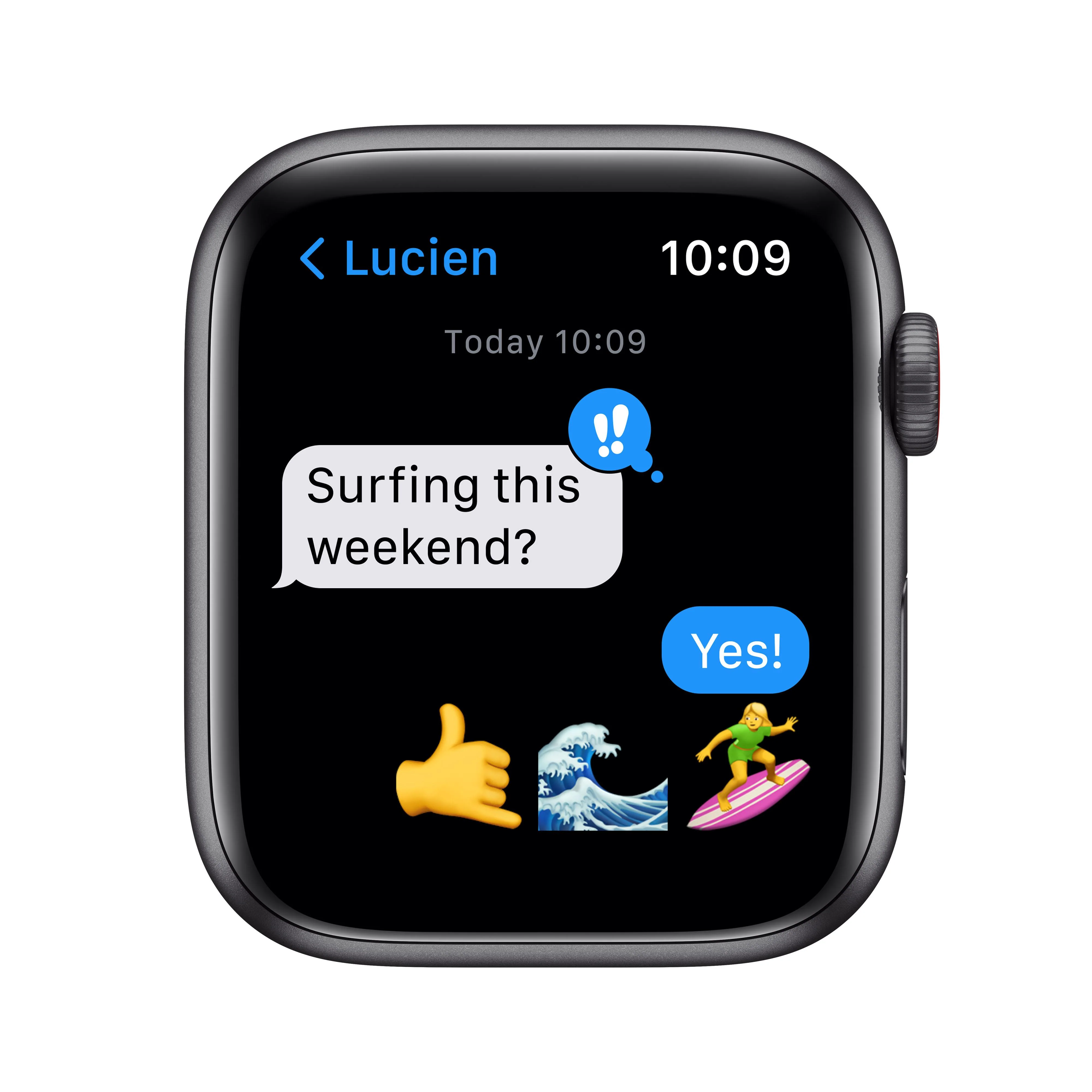 Apple Watch Nike SE (GPS+Cellular) - Caja de aluminio en gris espacial 44 mm - Correa Nike Sport antracita/negra - Talla única - Image 6