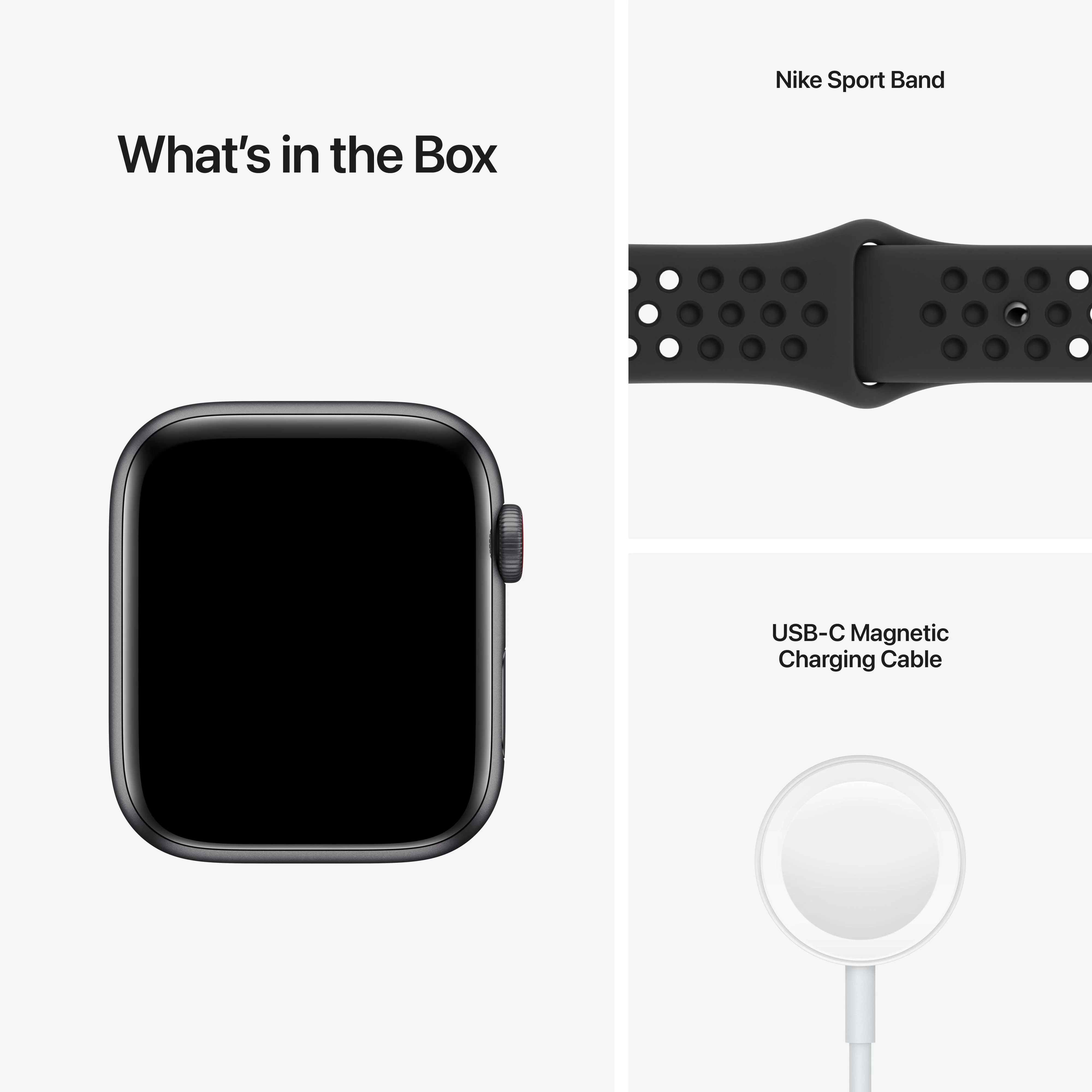 Apple Watch Nike SE (GPS+Cellular) - Caja de aluminio en gris espacial 44 mm - Correa Nike Sport antracita/negra - Talla única - Image 7