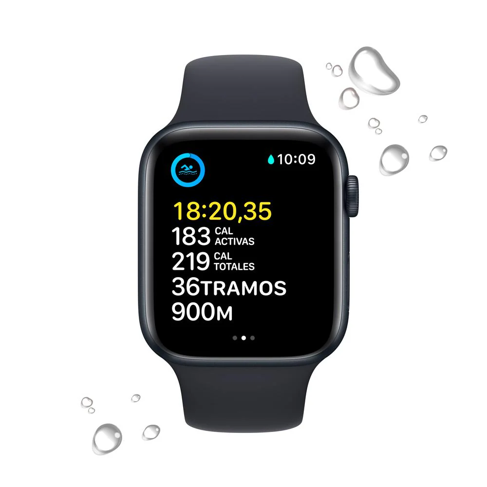 Apple Watch SE (GPS) - Caja de aluminio en color medianoche de 44 mm - Correa deportiva en color medianoche - Talla única - Image 4