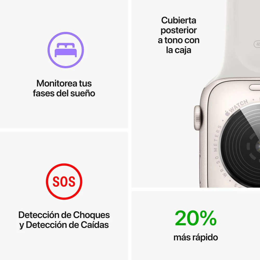 Apple Watch SE (GPS) - Caja de aluminio en color medianoche de 44 mm - Correa deportiva en color medianoche - Talla única - Image 7