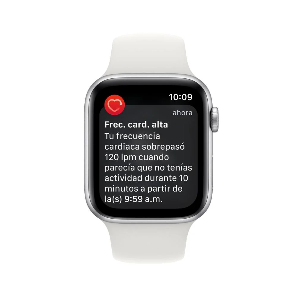 Apple Watch SE (GPS) - Caja de aluminio en plata de 44 mm - Correa deportiva blanca - Talla única - Image 5