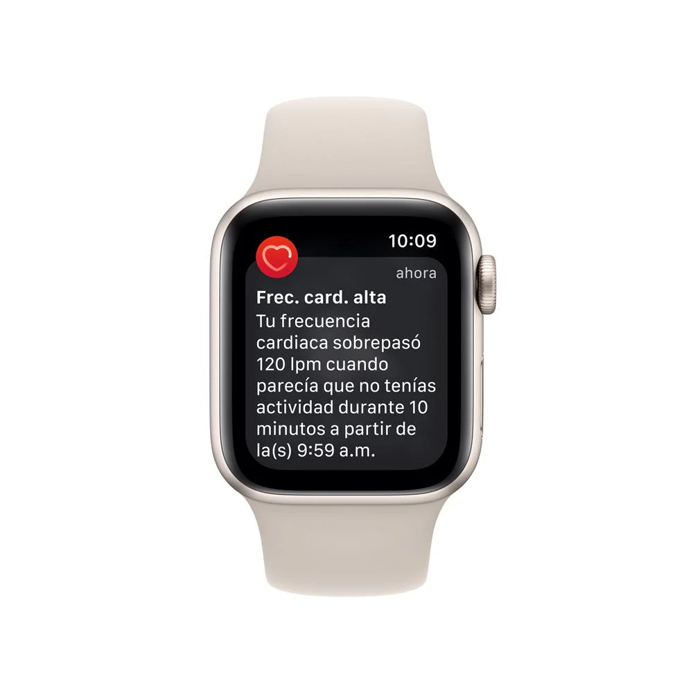 Apple Watch SE (GPS + Cellular) - Caja de aluminio en blanco estrella de 40 mm - Correa deportiva blanco estrella - Talla única - Image 5