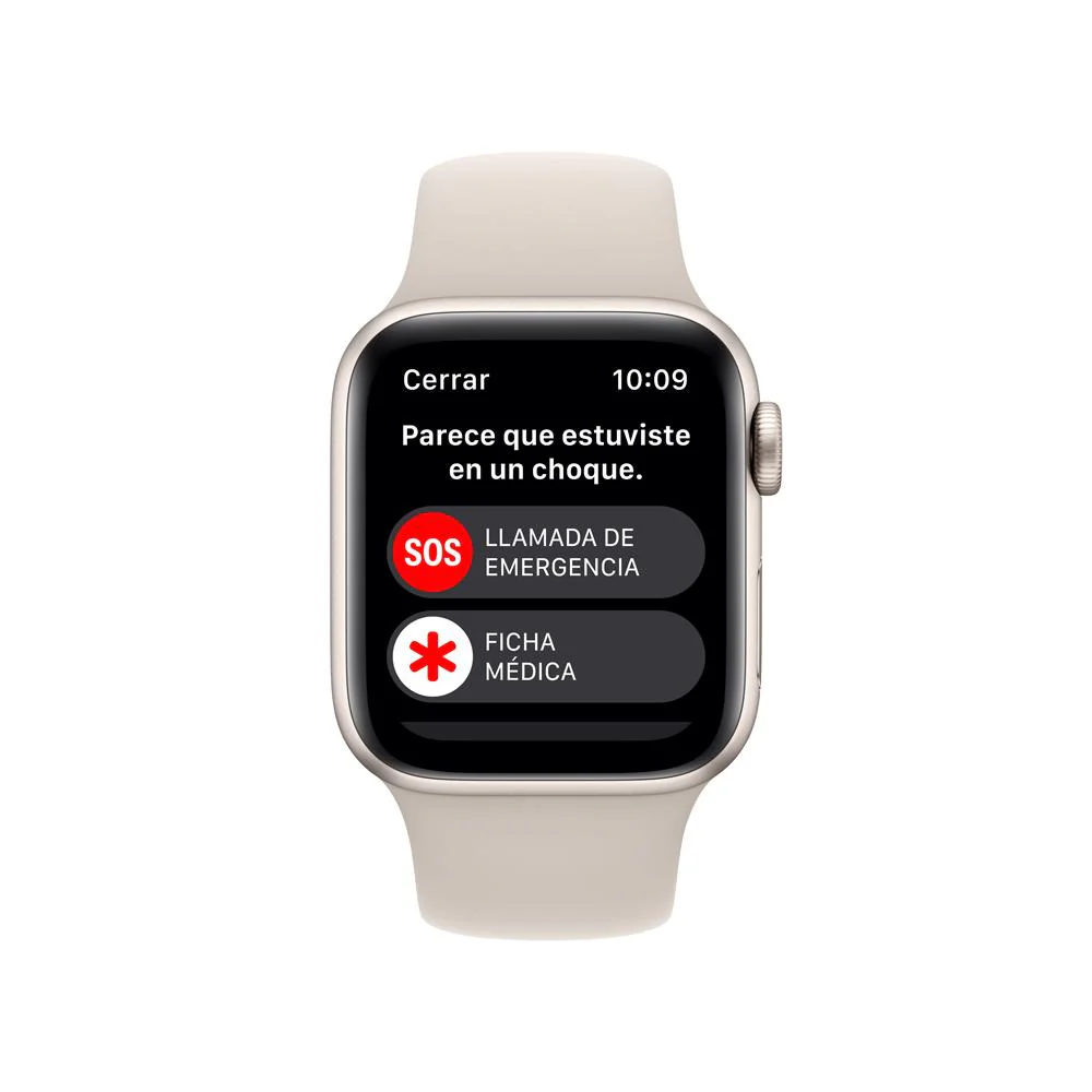 Apple Watch SE (GPS + Cellular) - Caja de aluminio en blanco estrella de 40 mm - Correa deportiva blanco estrella - Talla única - Image 6