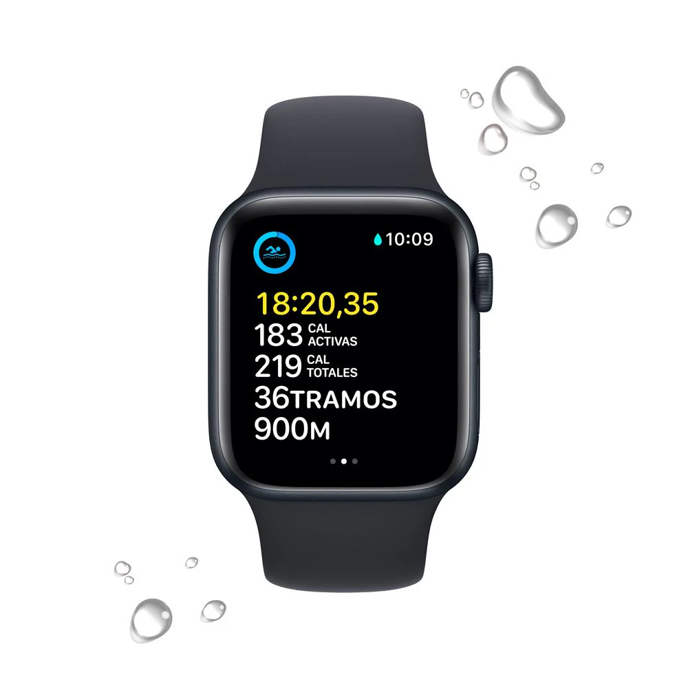 Apple Watch SE (GPS + Cellular) - Caja de aluminio en color medianoche de 40 mm - Correa deportiva en color medianoche - Talla única - Image 4