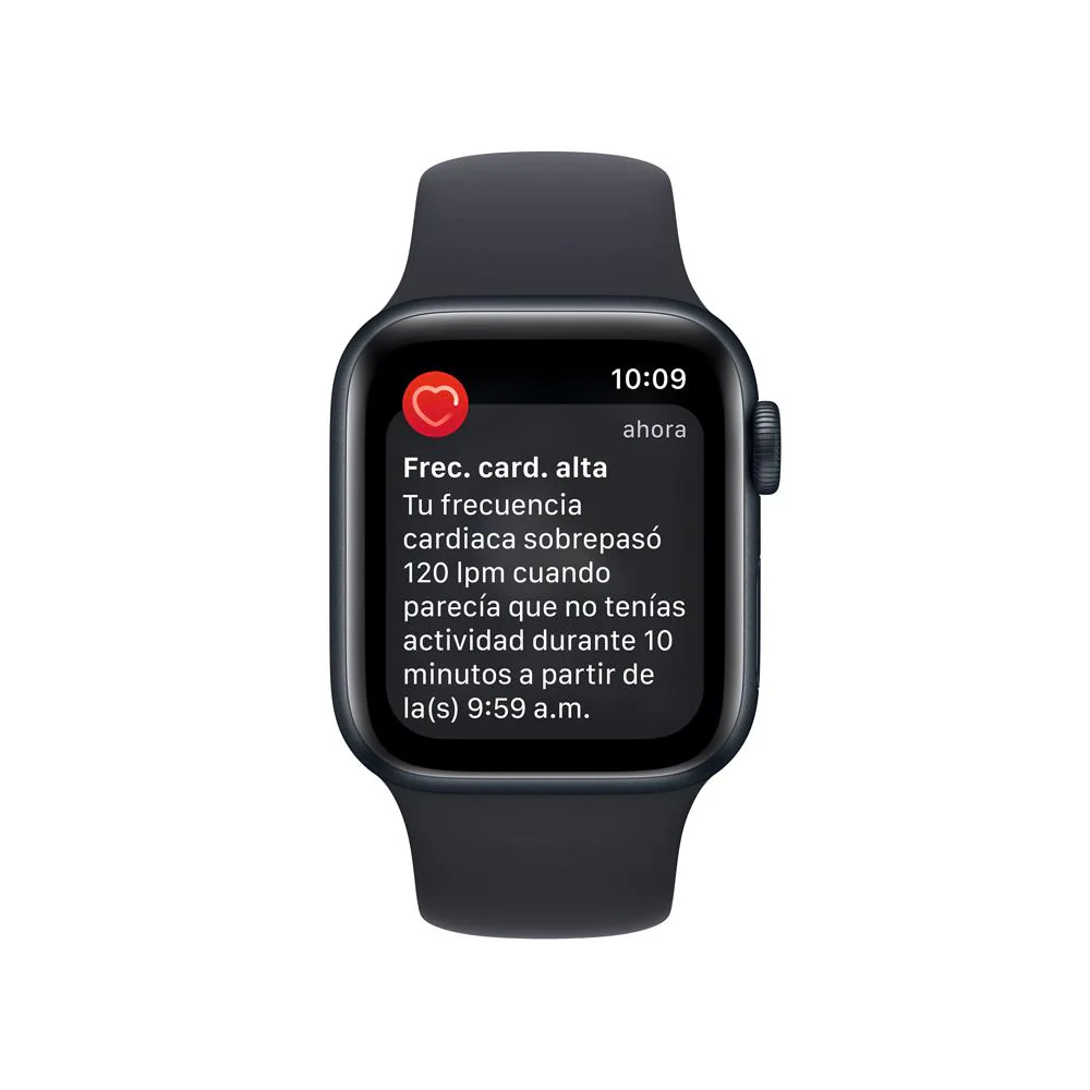 Apple Watch SE (GPS + Cellular) - Caja de aluminio en color medianoche de 40 mm - Correa deportiva en color medianoche - Talla única - Image 5