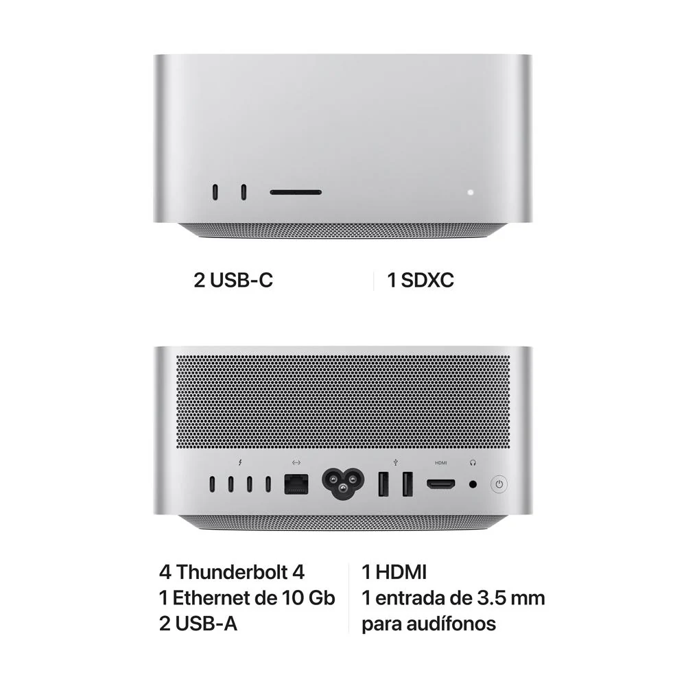 Mac Studio: Chip M1 Max de Apple con CPU de diez núcleos y GPU de veinticuatro núcleos, 512 GB SSD - Image 7