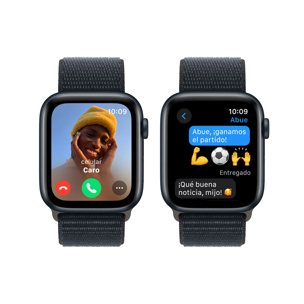 Apple Watch SE GPS • Caja de aluminio color medianoche de 44 mm • Correa deportiva color medianoche - M/L - Image 4