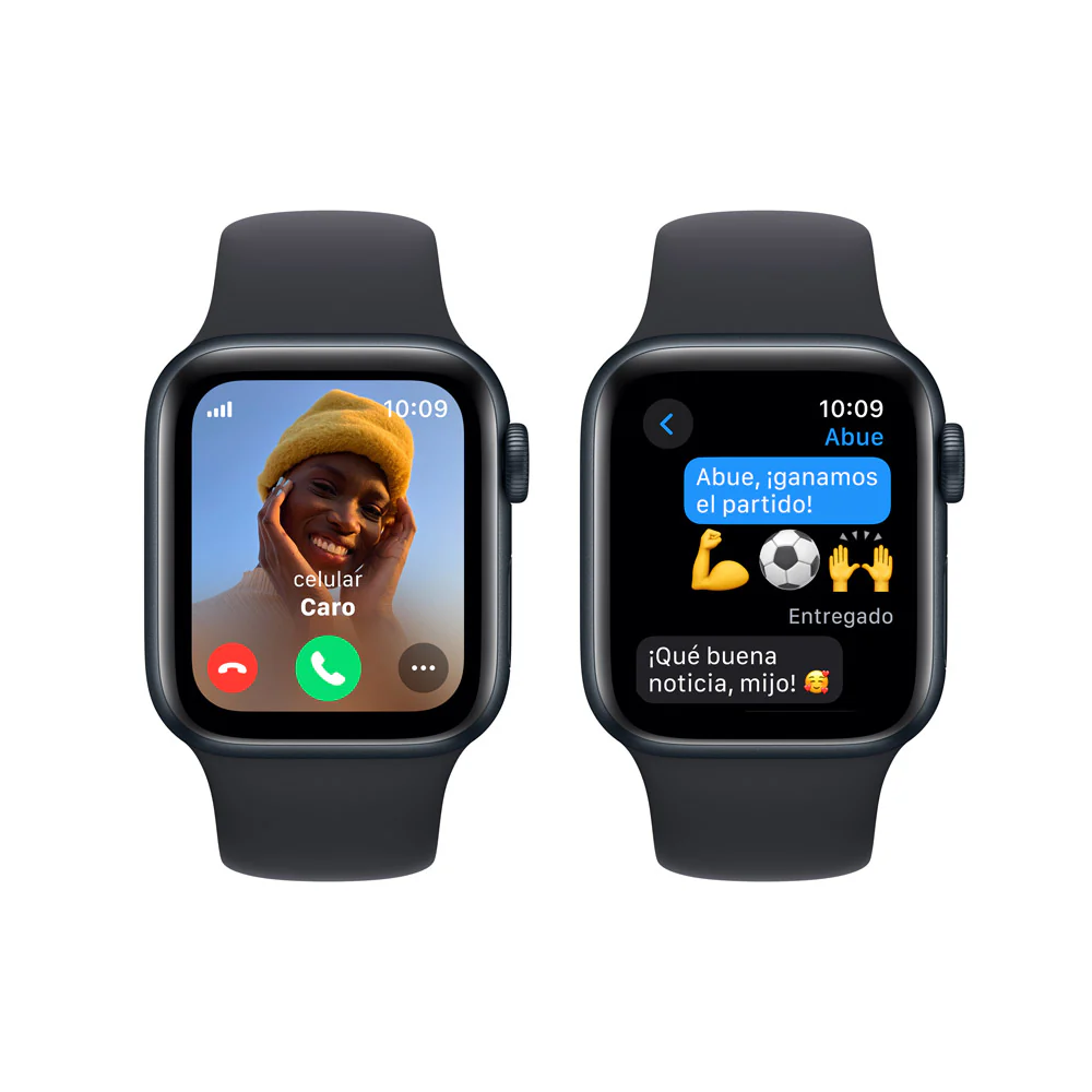 Apple Watch SE GPS + Cellular • Caja de aluminio color medianoche de 40 mm • Correa deportiva color medianoche - S/M - Image 4