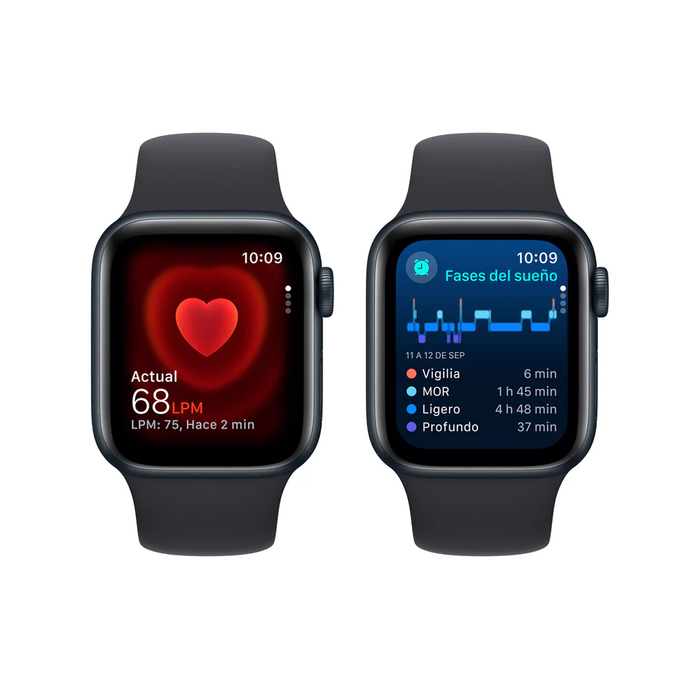 Apple Watch SE GPS + Cellular • Caja de aluminio color medianoche de 40 mm • Correa deportiva color medianoche - S/M - Image 5