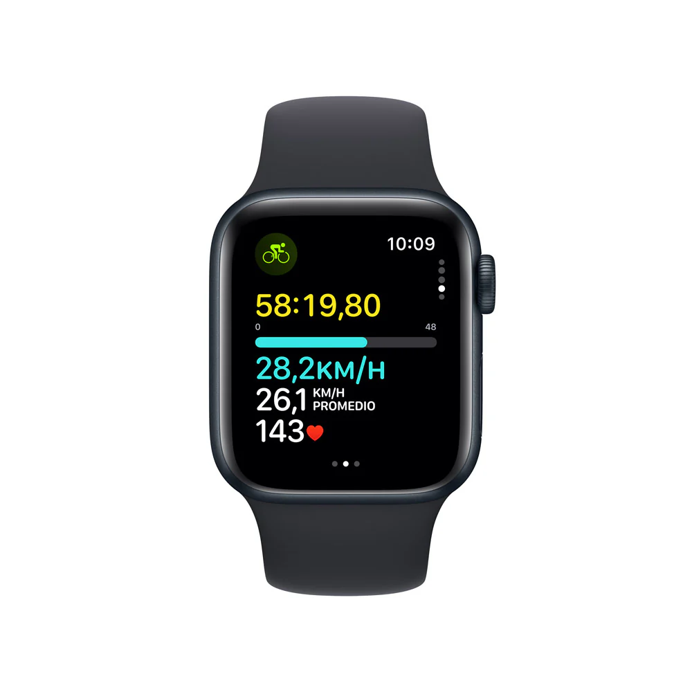 Apple Watch SE GPS + Cellular • Caja de aluminio color medianoche de 40 mm • Correa deportiva color medianoche - S/M - Image 6
