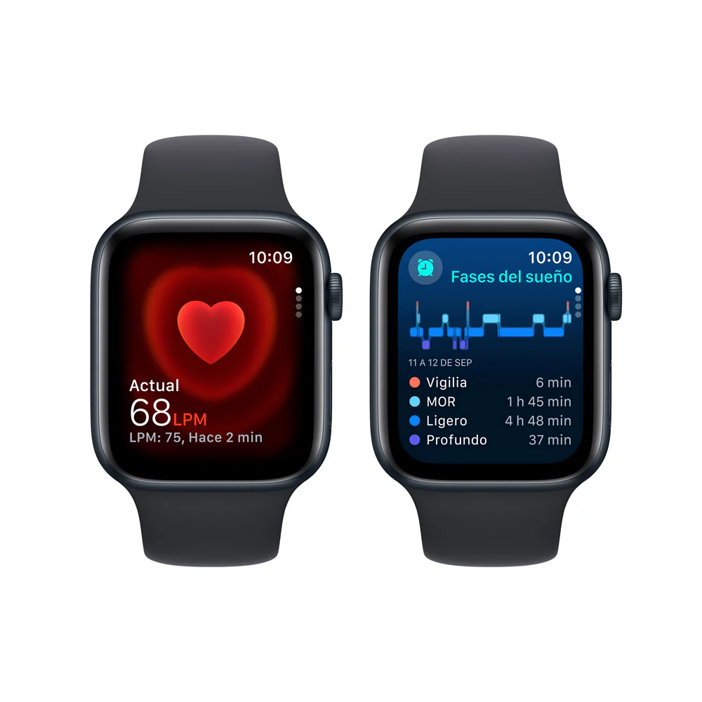 Apple Watch SE GPS + Cellular • Caja de aluminio color medianoche de 44 mm • Correa deportiva color medianoche - M/L - Image 5