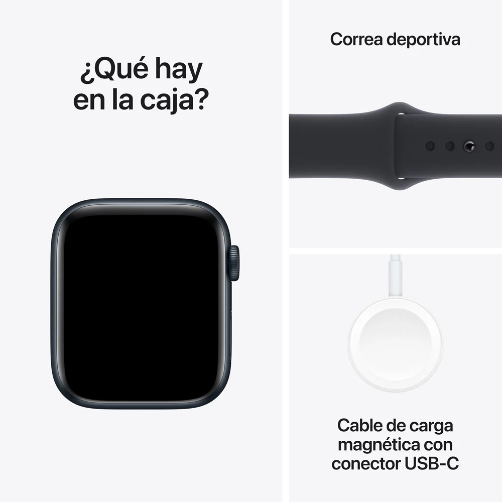 Apple Watch SE GPS + Cellular • Caja de aluminio color medianoche de 44 mm • Correa deportiva color medianoche - M/L - Image 8