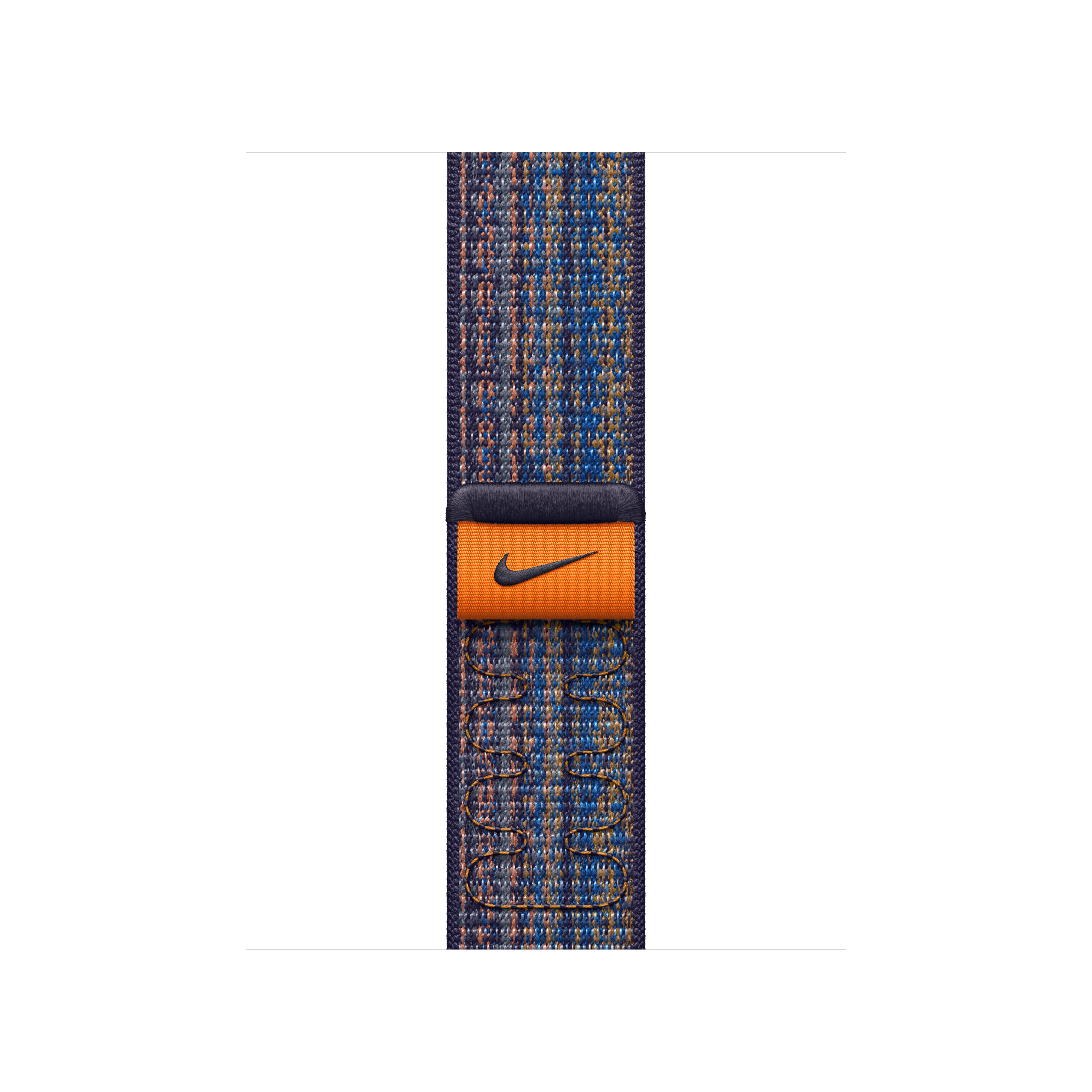 Correa loop deportiva Nike color Game Royal/naranja para caja de 41 mm