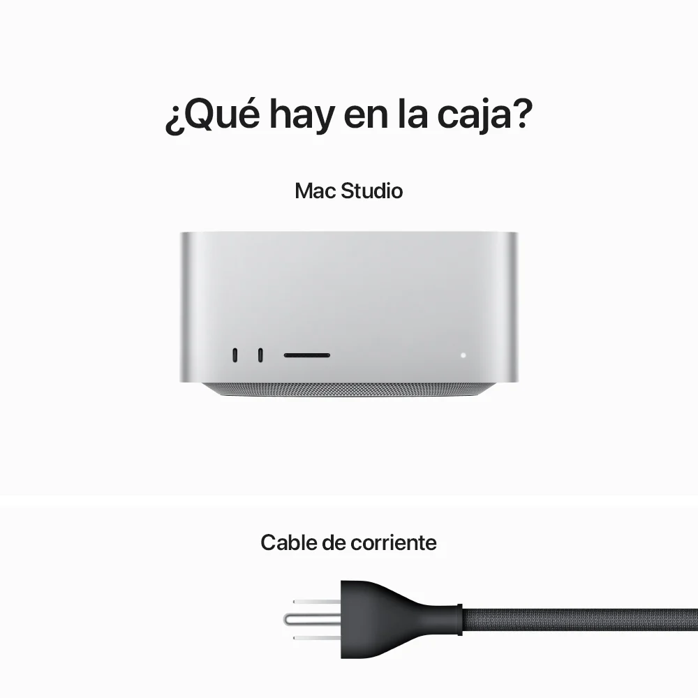 Mac Studio: Chip M2 Ultra de Apple con CPU de 24 núcleos, GPU de 60 núcleos y Neural Engine de 32 núcleos, 1 TB SSD - Image 7