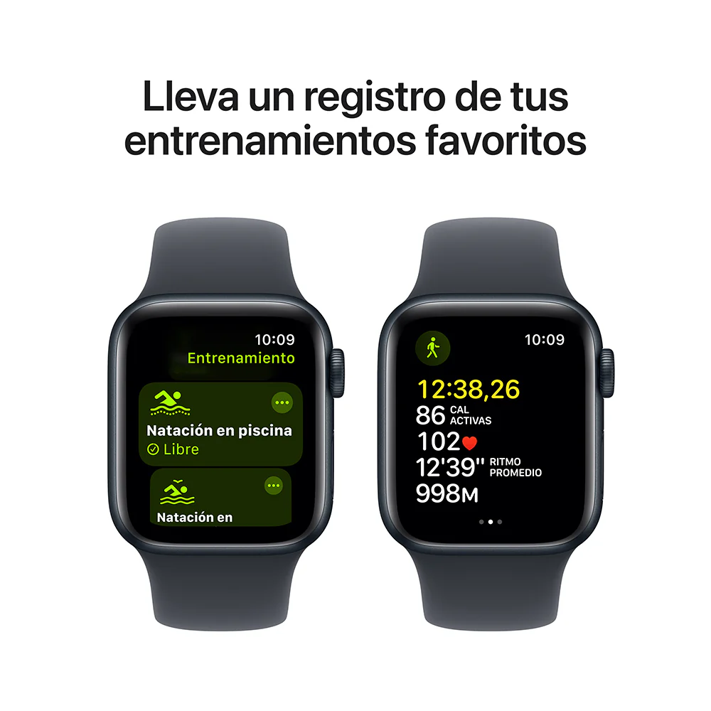Apple Watch SE GPS • Caja de aluminio color medianoche de 40 mm • Correa deportiva color medianoche - S/M - Image 6