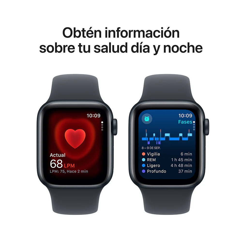 Apple Watch SE GPS • Caja de aluminio color medianoche de 40 mm • Correa deportiva color medianoche - M/L - Image 5