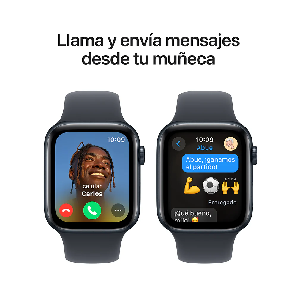 Apple Watch SE GPS • Caja de aluminio color medianoche de 44 mm • Correa deportiva color medianoche - S/M - Image 4