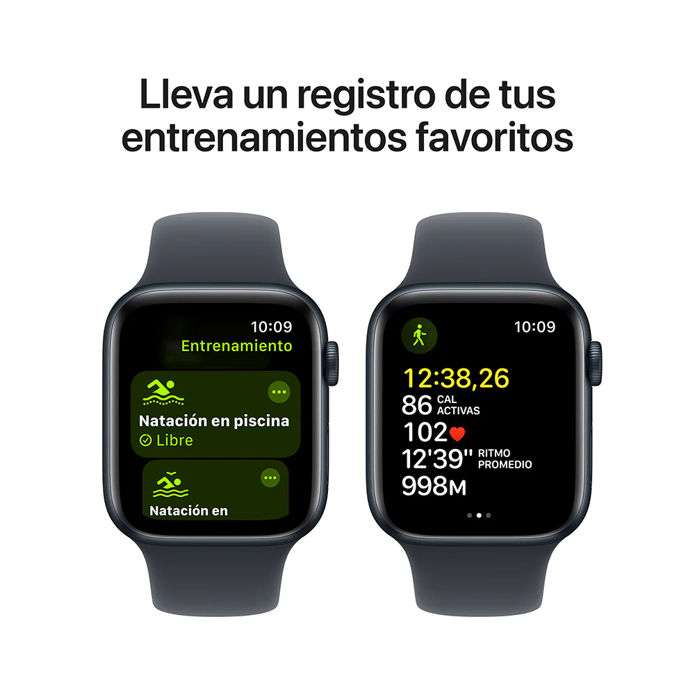 Apple Watch SE GPS • Caja de aluminio color medianoche de 44 mm • Correa deportiva color medianoche - S/M - Image 6