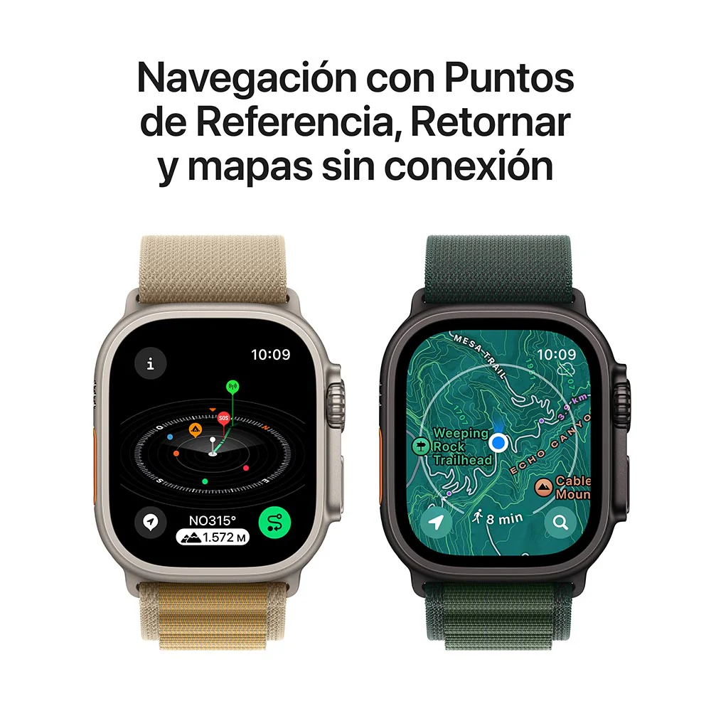 Apple Watch Ultra 2 GPS + Cellular • Caja de titanio natural de 49 mm • Correa Alpine color canela - Mediana - Image 6