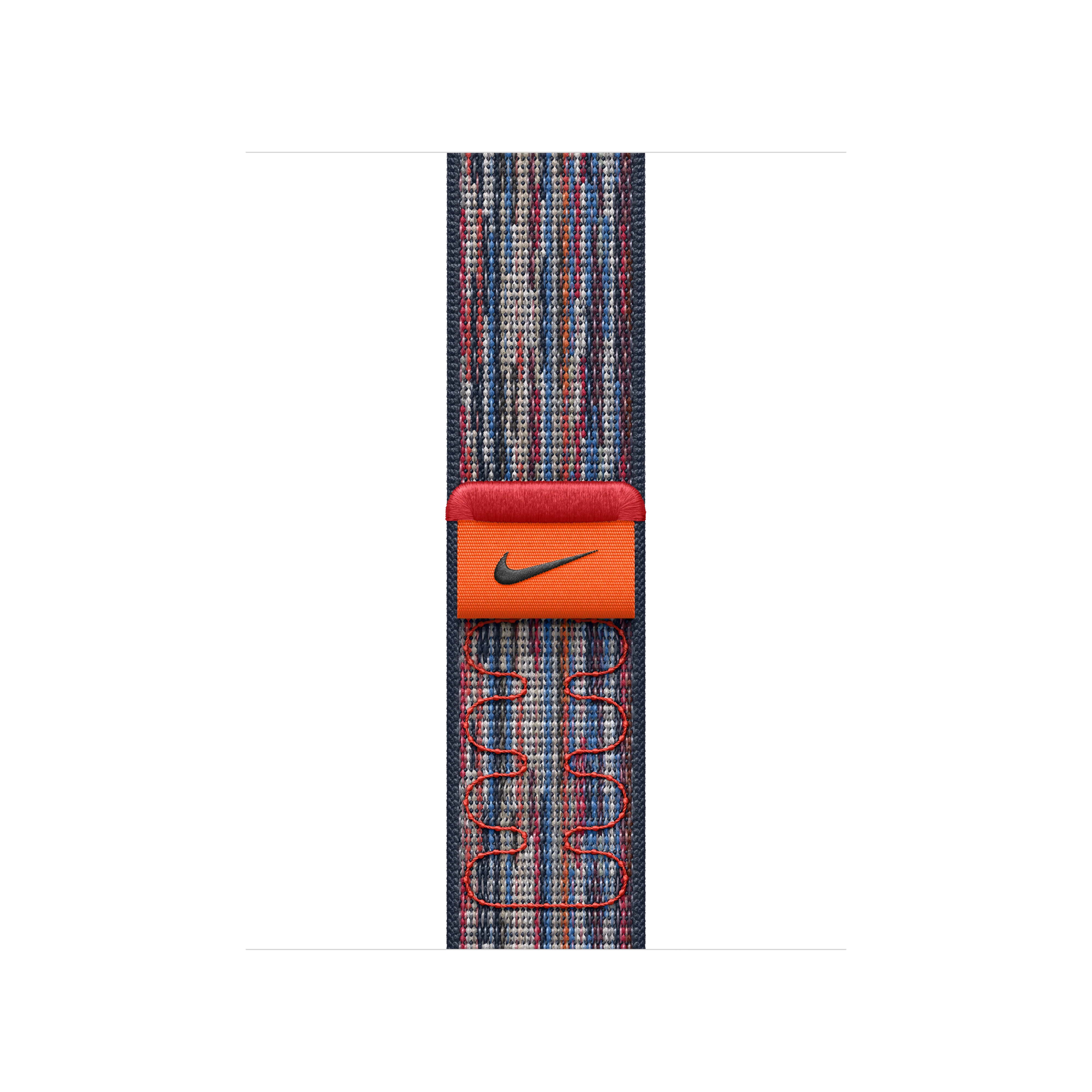 Correa loop deportiva Nike azul/roja para caja de 42 mm