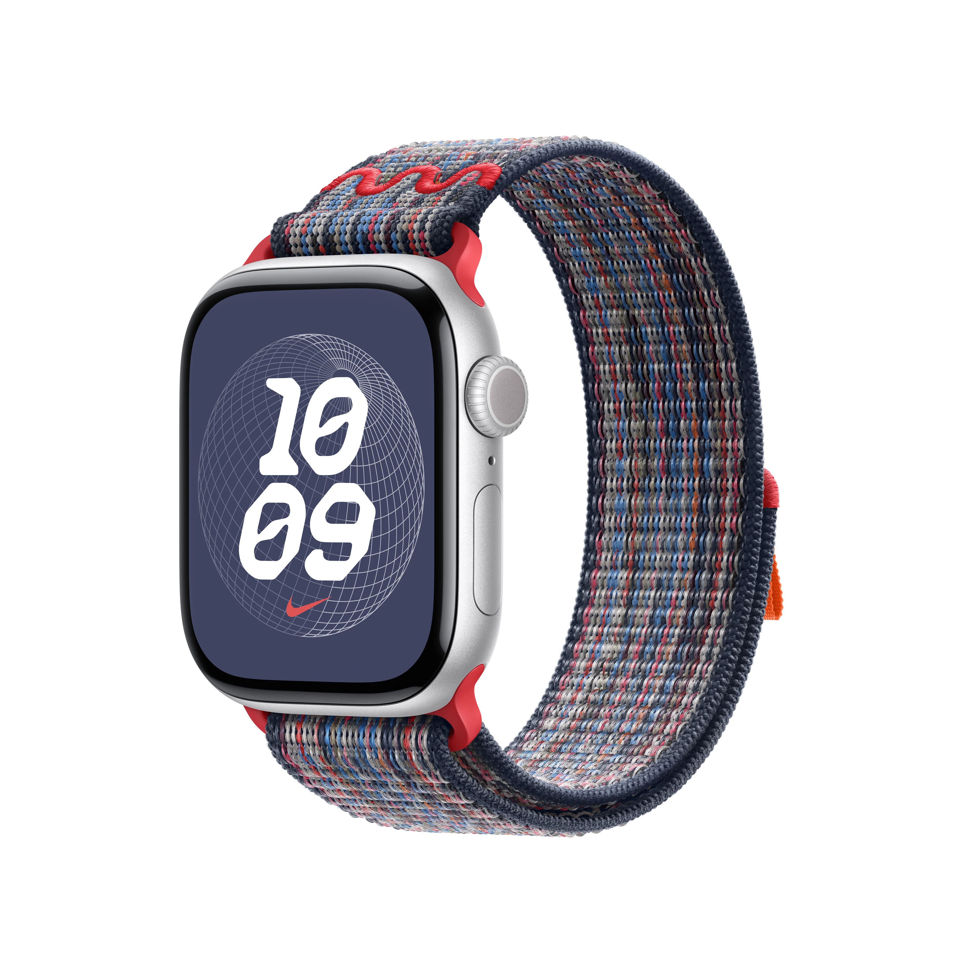 Correa loop deportiva Nike azul/roja para caja de 42 mm - Image 2