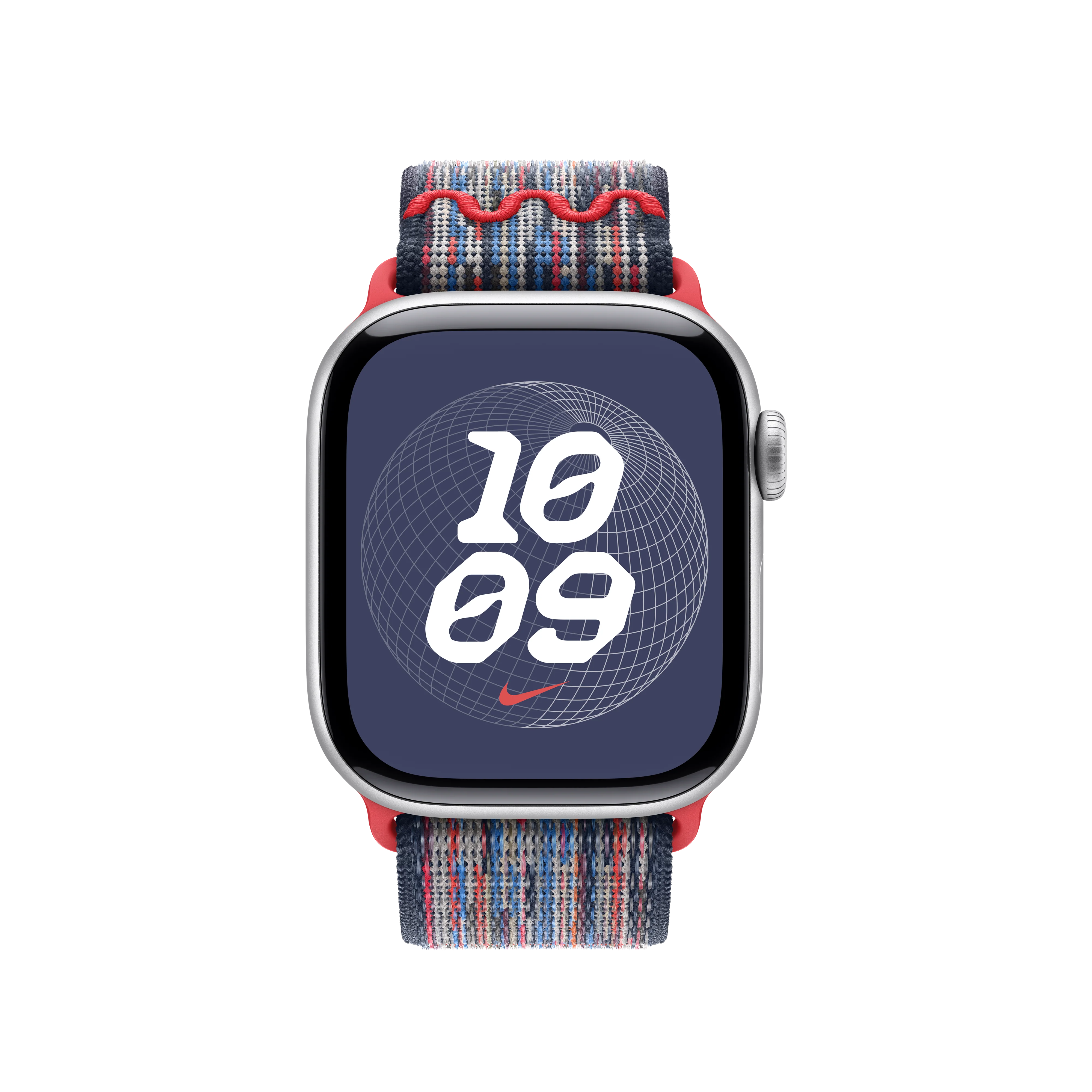 Correa loop deportiva Nike azul/roja para caja de 42 mm - Image 3