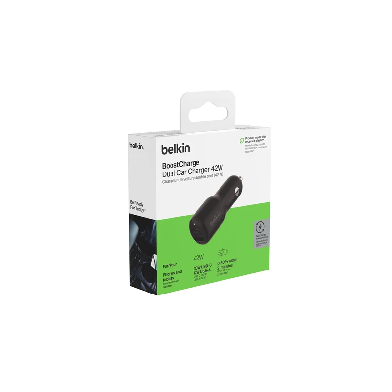 ADAPTADOR BELKIN 42W CARRO USBA/USBC - Image 5
