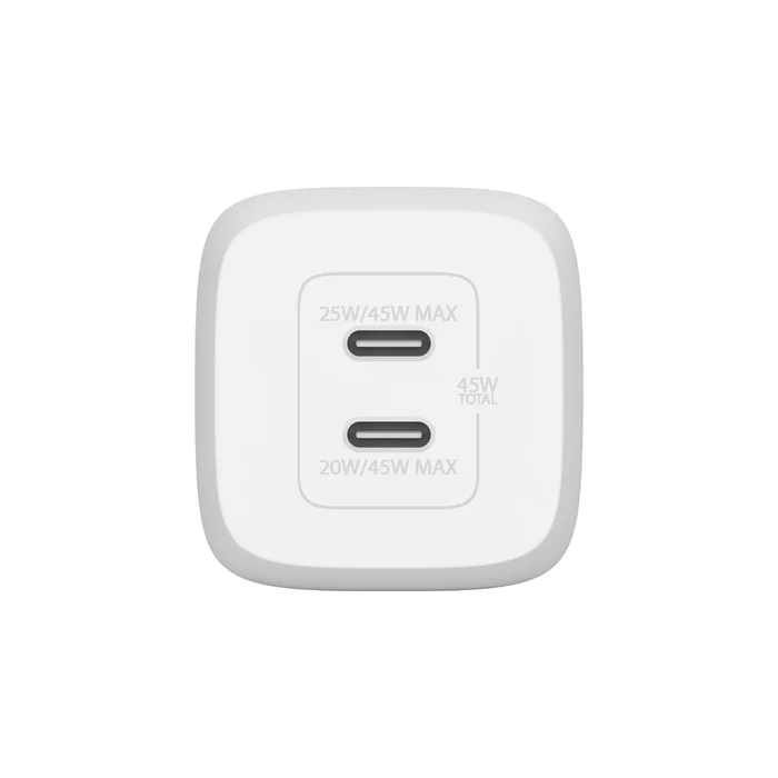 ADAPTADOR BELKIN DE PARED BOOSTCHARGE 45W GAN 2 PUERTOS - Image 3