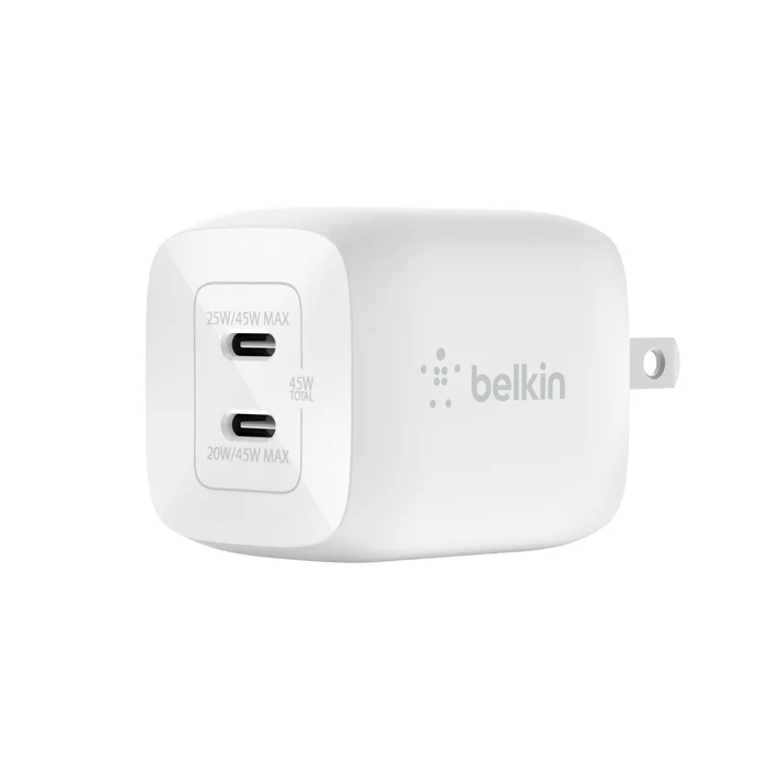 ADAPTADOR BELKIN DE PARED BOOSTCHARGE 45W GAN 2 PUERTOS - Image 4