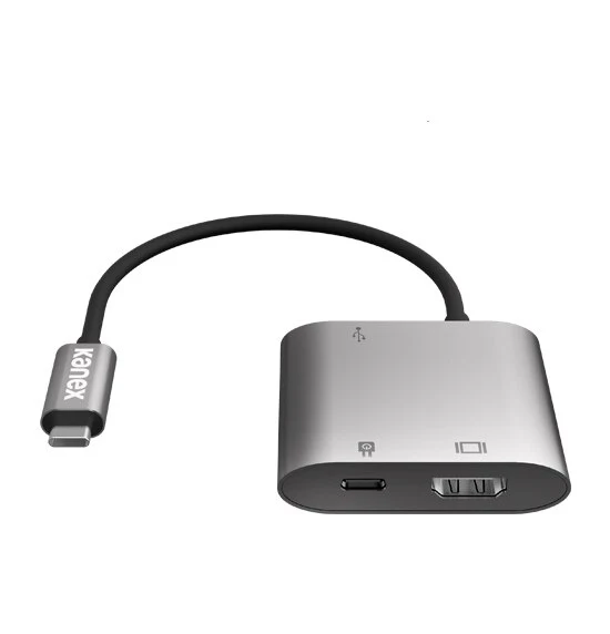 Adaptador Kanex Usb-C Multimedia Hdmi, Usb And Usb-C Port Plata
