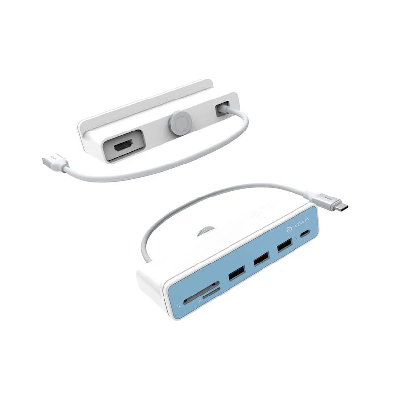Multipuerto Adam Elements CASA i7 USB-C 7 en 1/iMac M1 - Blanco - Image 5