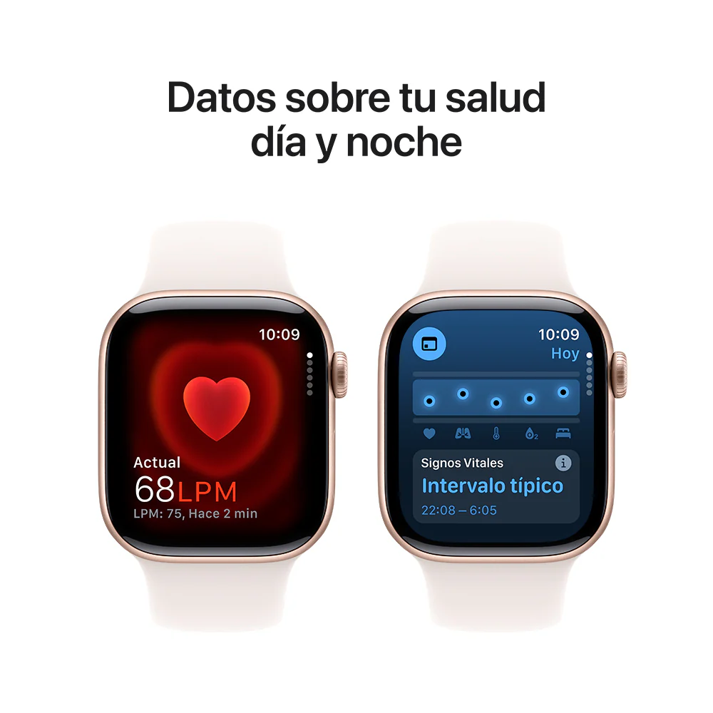 Apple Watch Series 10 GPS • Caja de aluminio color oro rosa de 42 mm • Correa deportiva rosa rubor - M/L - Image 5