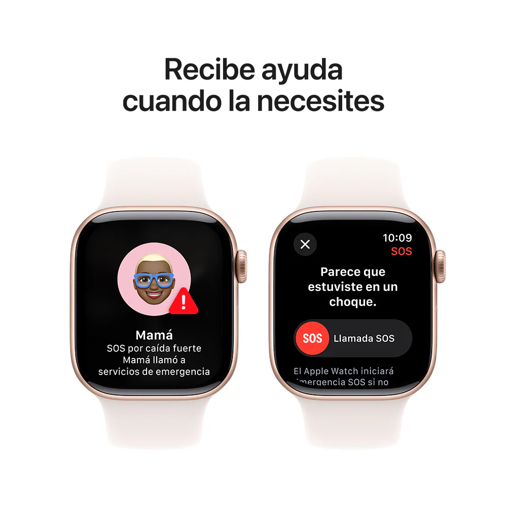 Apple Watch Series 10 GPS • Caja de aluminio color oro rosa de 42 mm • Correa deportiva rosa rubor - M/L - Image 6