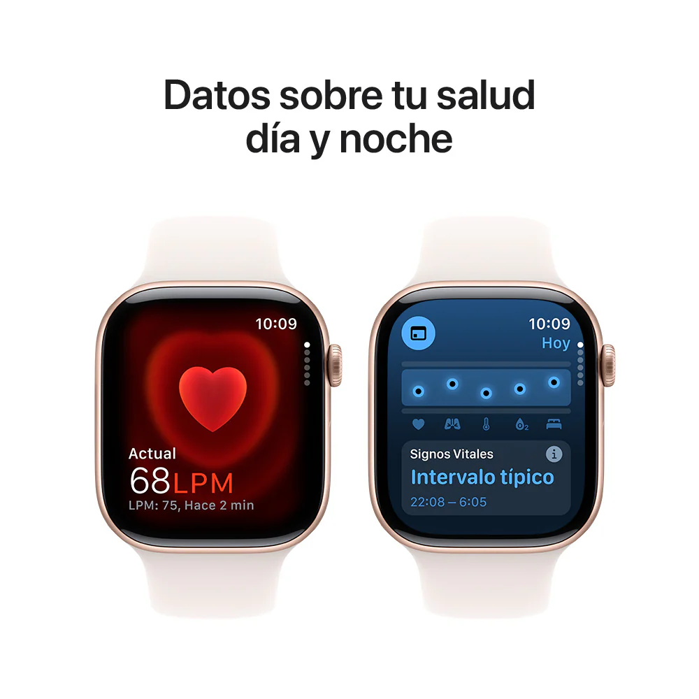 Apple Watch Series 10 GPS • Caja de aluminio color oro rosa de 46 mm • Correa deportiva rosa rubor - M/L - Image 5