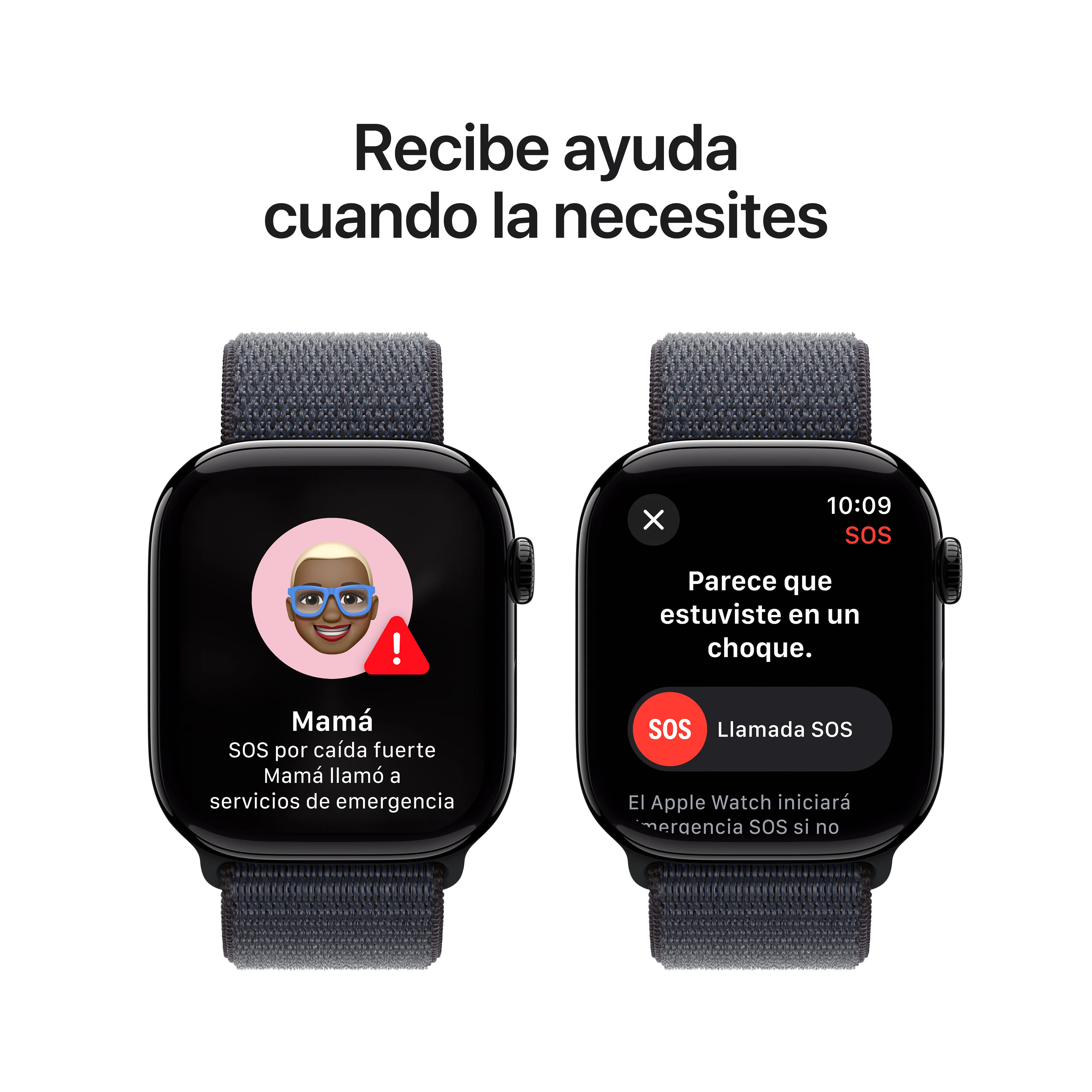 Apple Watch Series 10 GPS • Caja de aluminio negro azabache de 46 mm • Correa loop deportiva color tinta - Image 6
