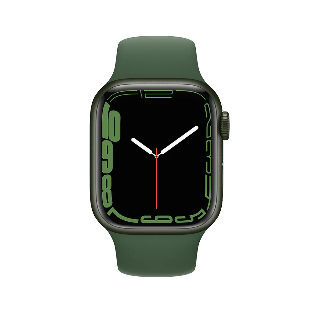 Apple Watch Series 7 (GPS) - Caja de aluminio en verde de 41 mm - Correa deportiva verde trébol - Talla única - Image 2