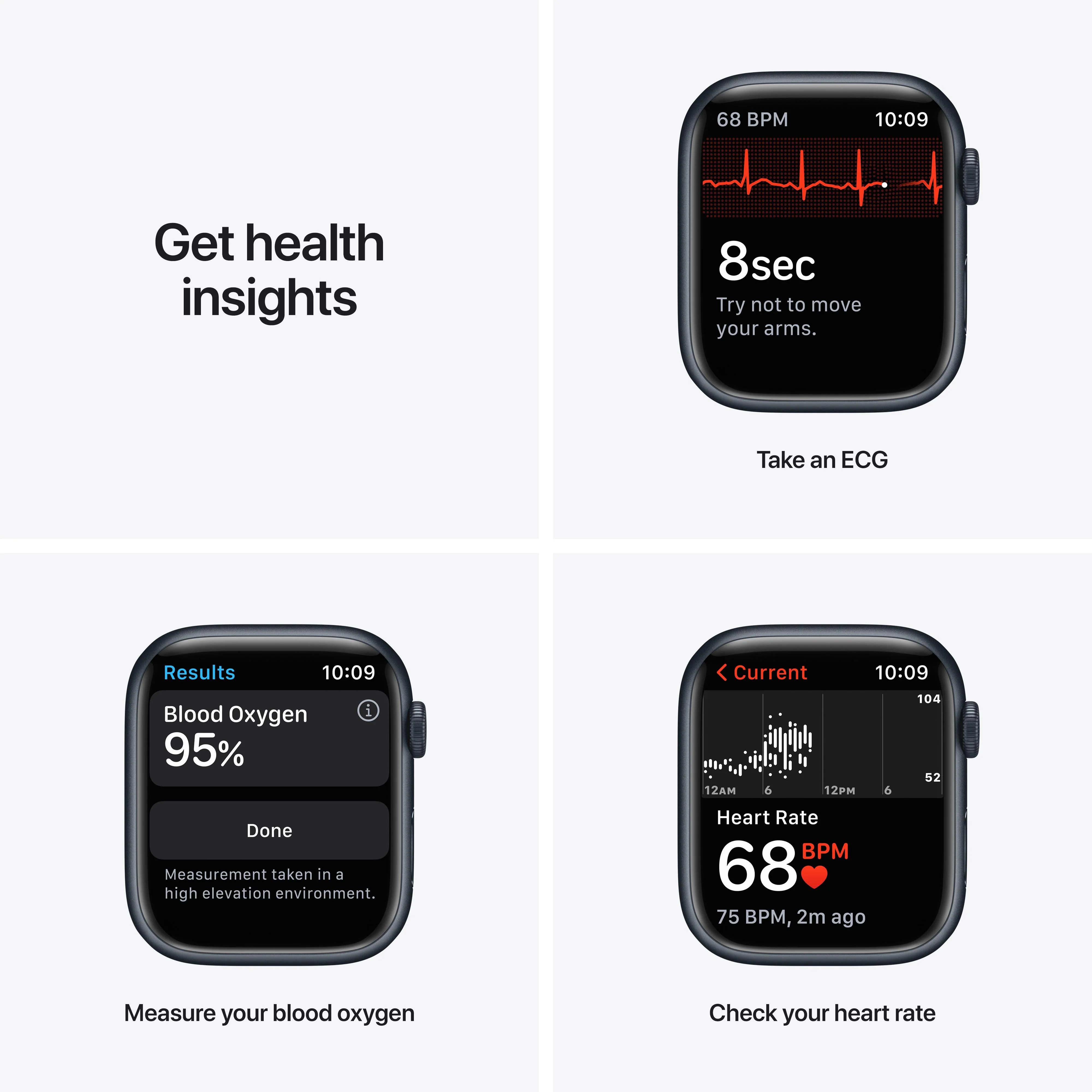 Apple Watch Nike Series 7 (GPS + Cellular) - Caja de aluminio en color medianoche de 45 mm - Correa Nike Sport antracita/negra - Talla única - Image 5