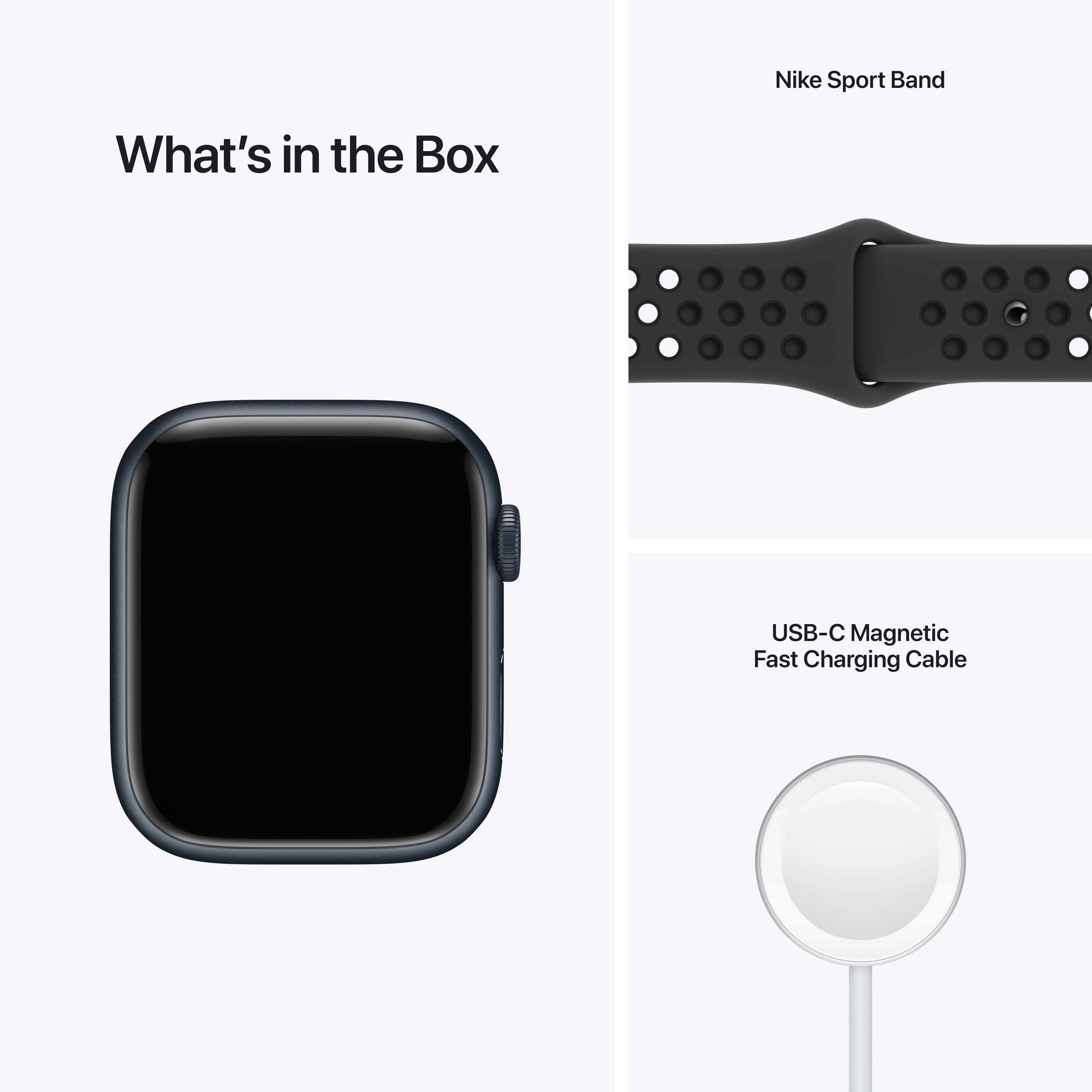 Apple Watch Nike Series 7 (GPS + Cellular) - Caja de aluminio en color medianoche de 45 mm - Correa Nike Sport antracita/negra - Talla única - Image 9