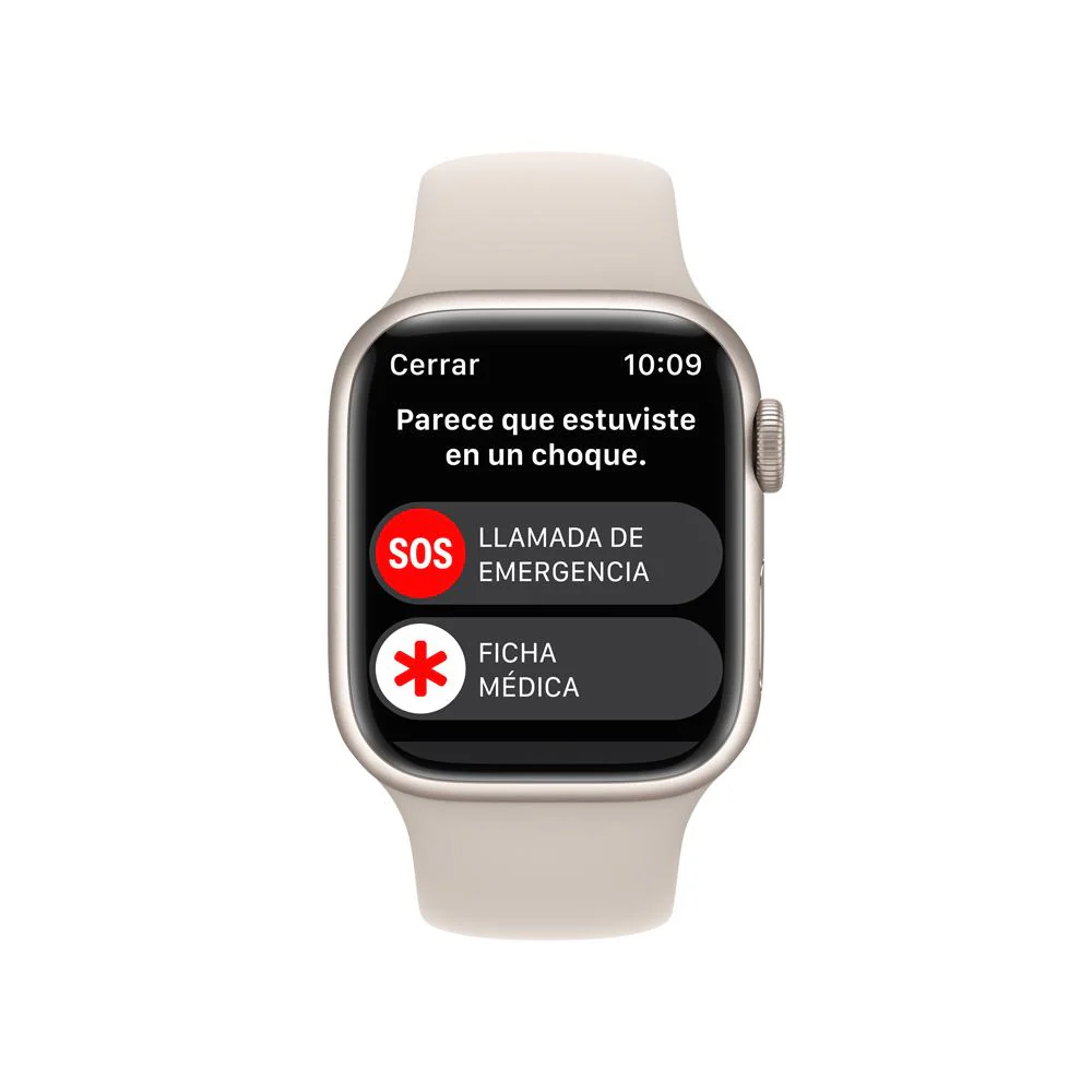 Apple Watch Series 8 (GPS + Cellular) - Caja de aluminio en blanco estrella de 41 mm - Correa deportiva blanco estrella - Talla única - Image 6
